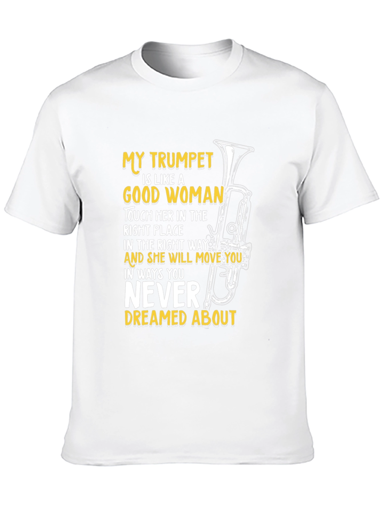 Black Trumpet Lover T-Shirt: Good Woman Music Tee view 10