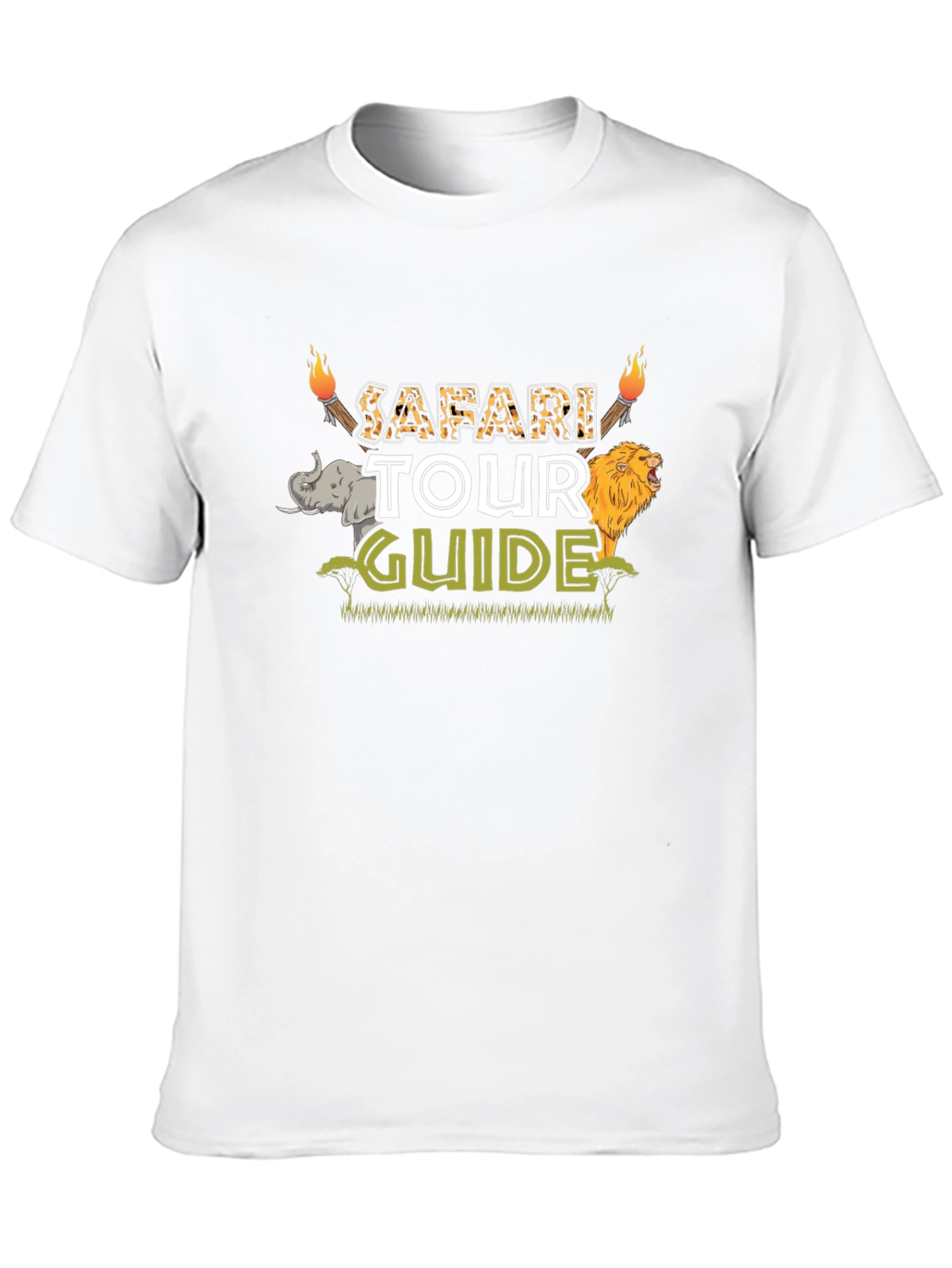 Black Safari Tour Guide Graphic Tee view 10