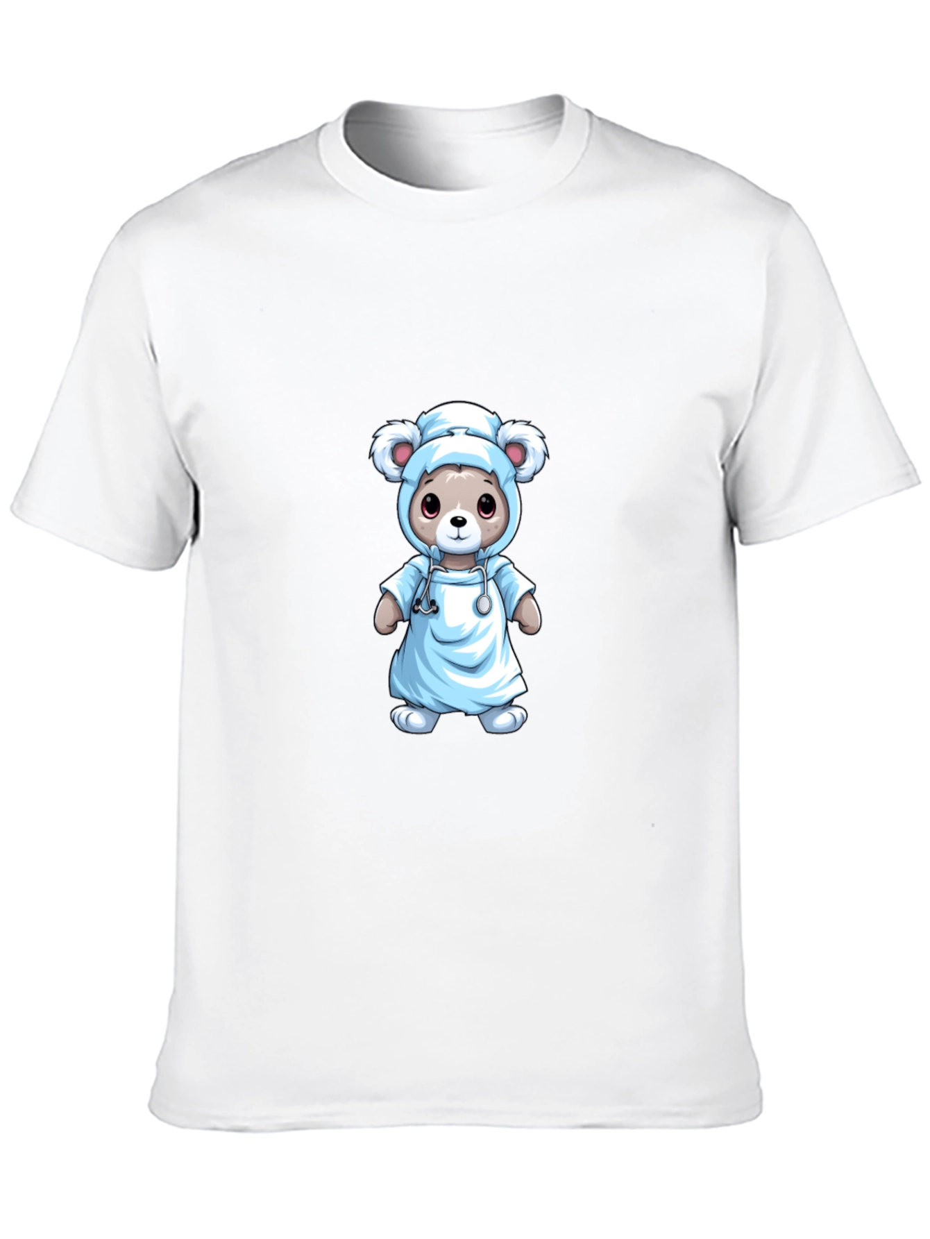 Black Nurse Bear T-Shirt - Medical Cute Animal Tee view 10