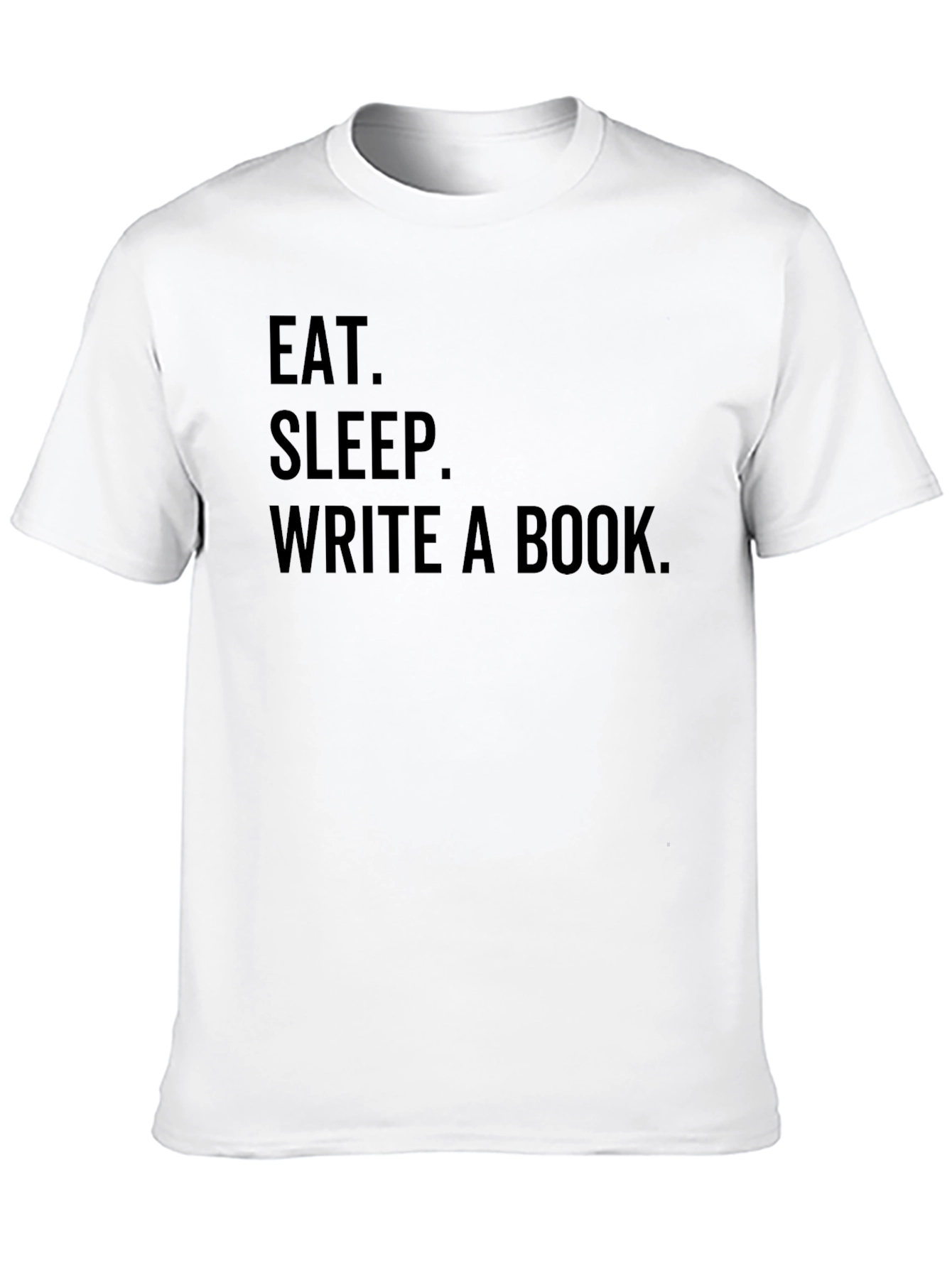 Black Eat Sleep Write A Book T-Shirt view 10