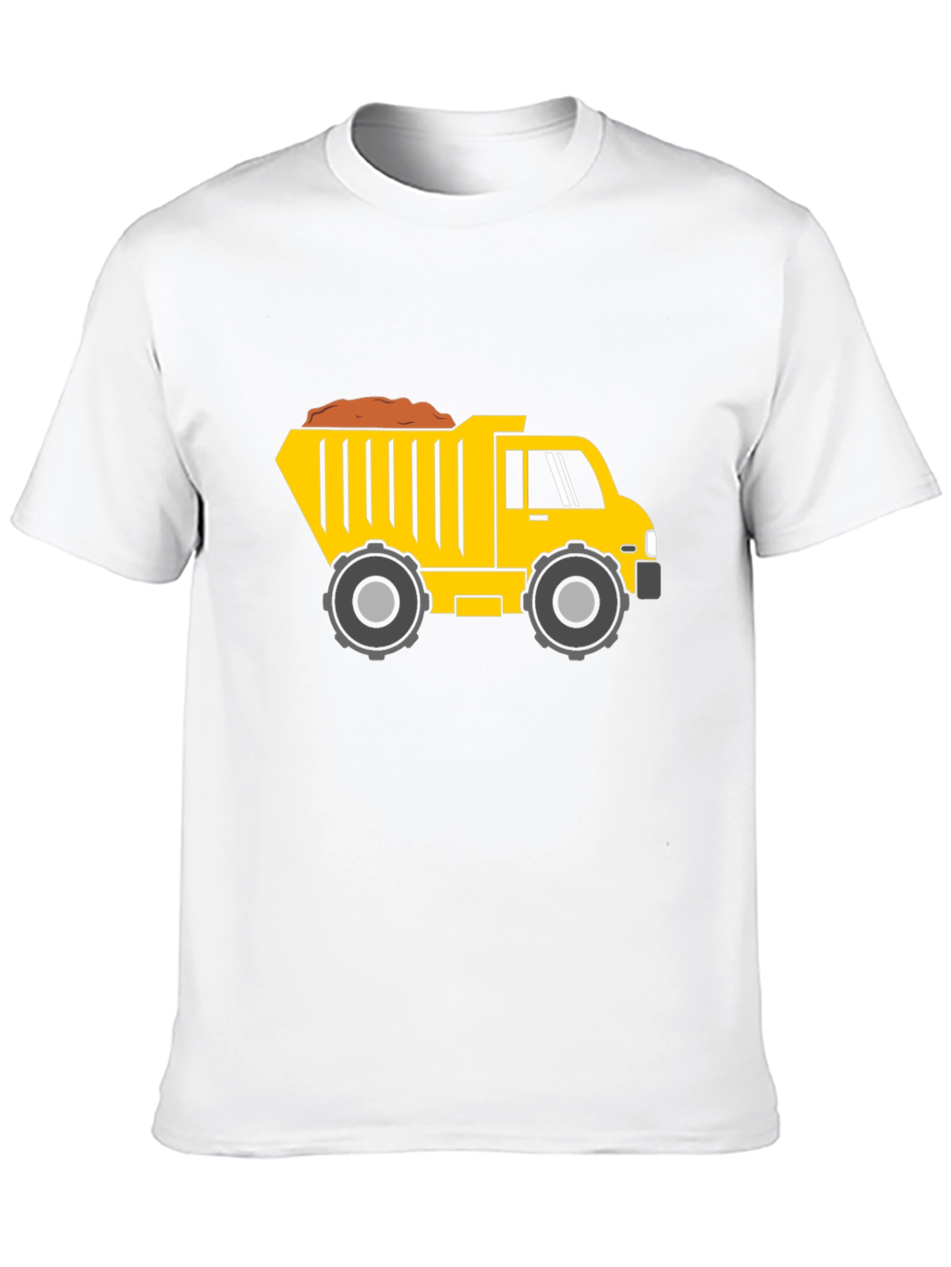 Black Dump Truck Graphic Tee - Black Cotton Blend view 10