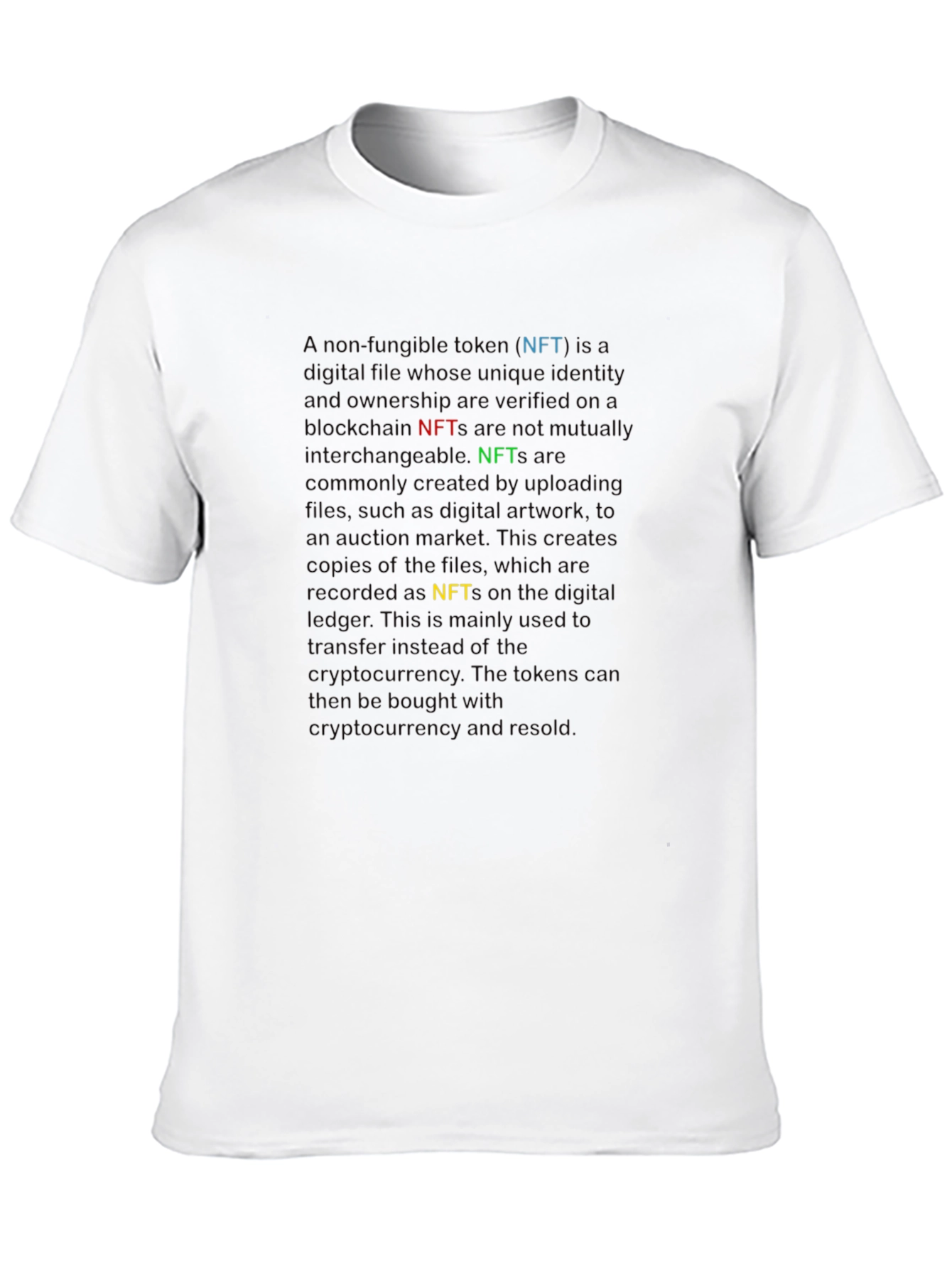 NFT Definition Graphic T-Shirt - Black - 10