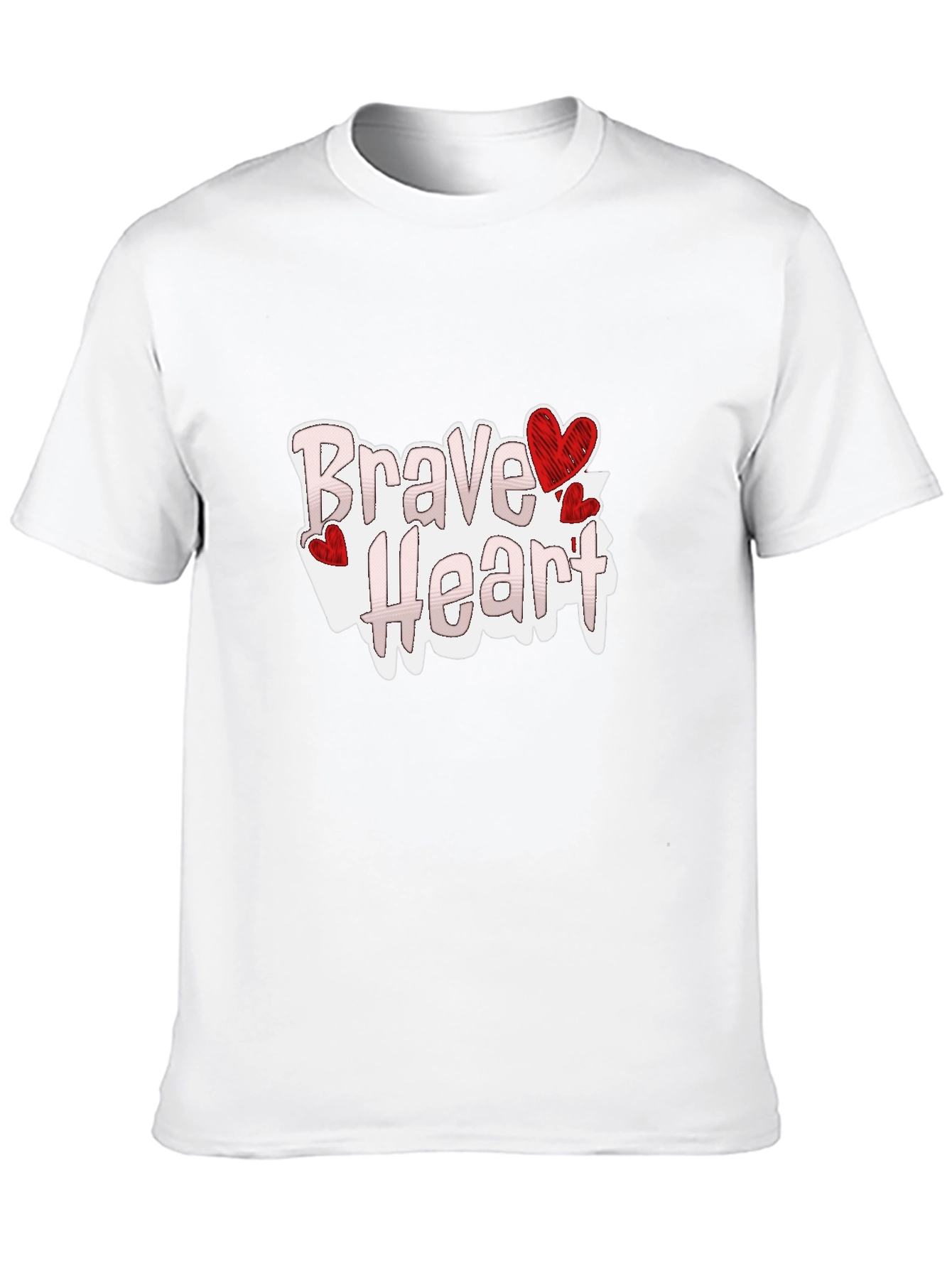 Black Brave Heart Graphic Tee - Love Valentine's Day view 10