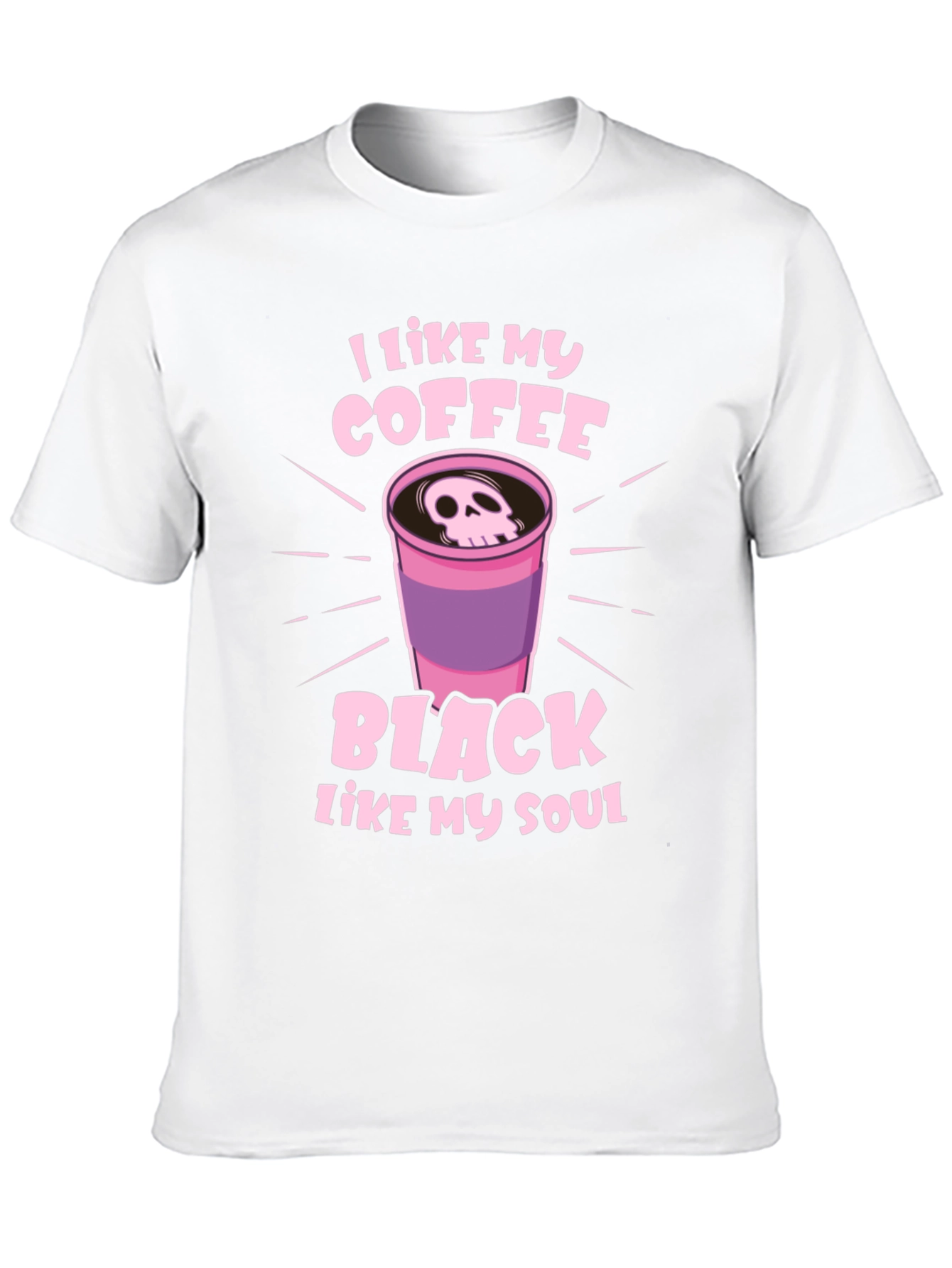Black I Like My Coffee Black Like My Soul Graphic T-Shirt view 10