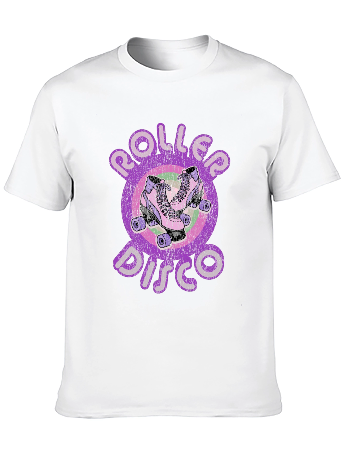 Black Retro Roller Disco T-Shirt - Vintage Skate Style view 10