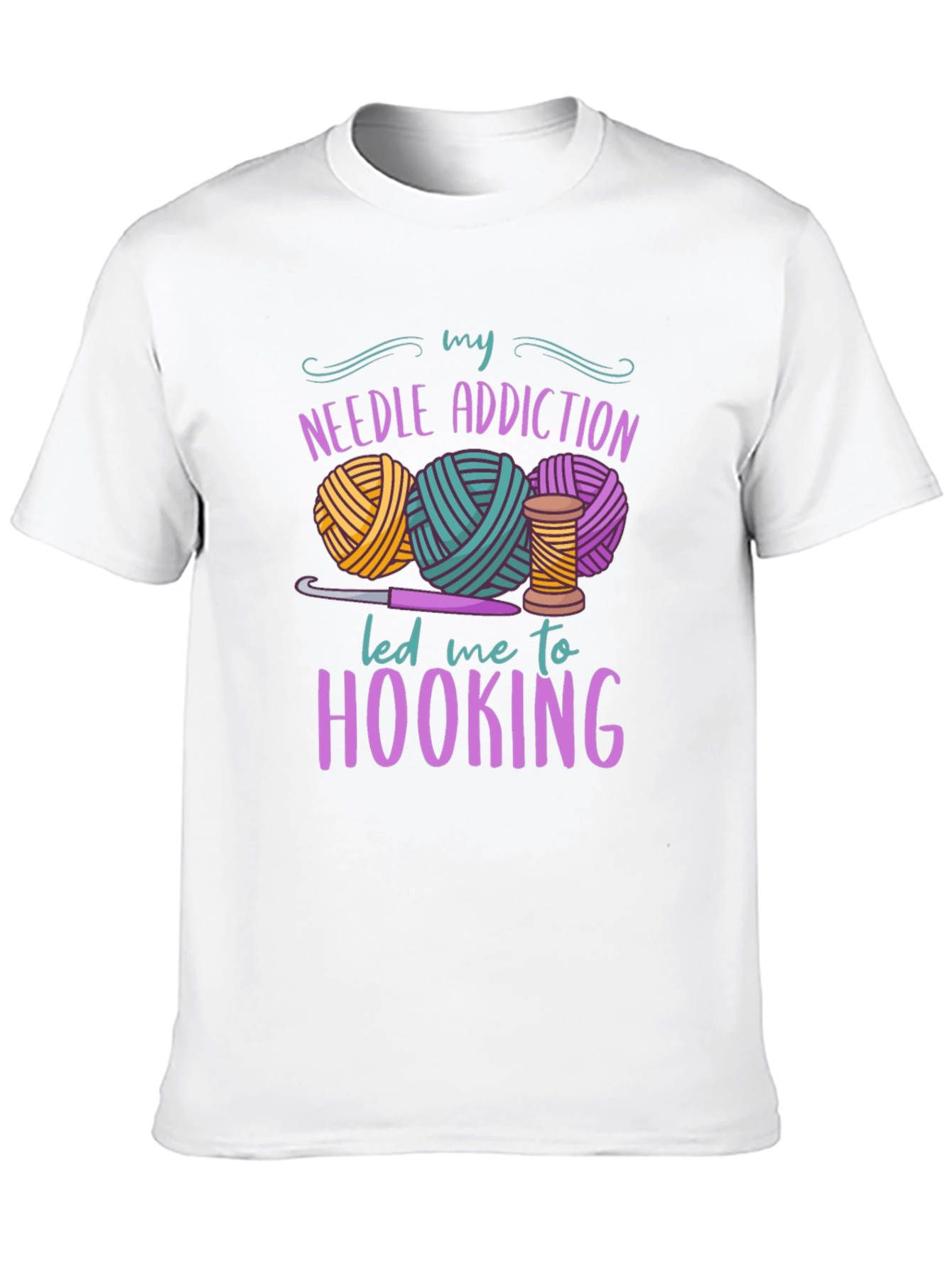 Needle Addiction Hooking T-Shirt - Crafty Apparel - 10
