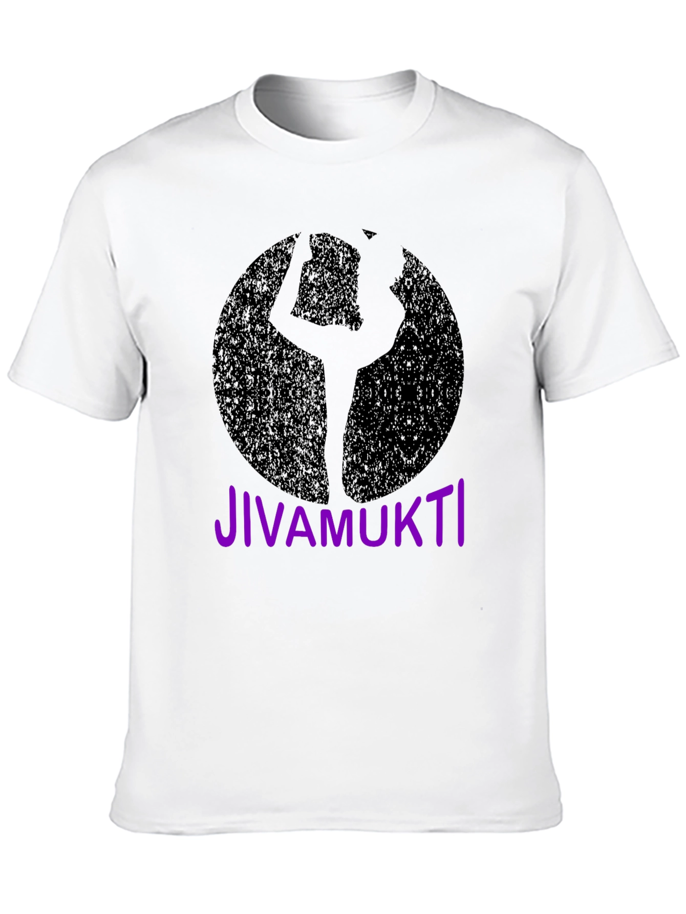 Black Jivamukti Yoga Pose Black T-Shirt view 10