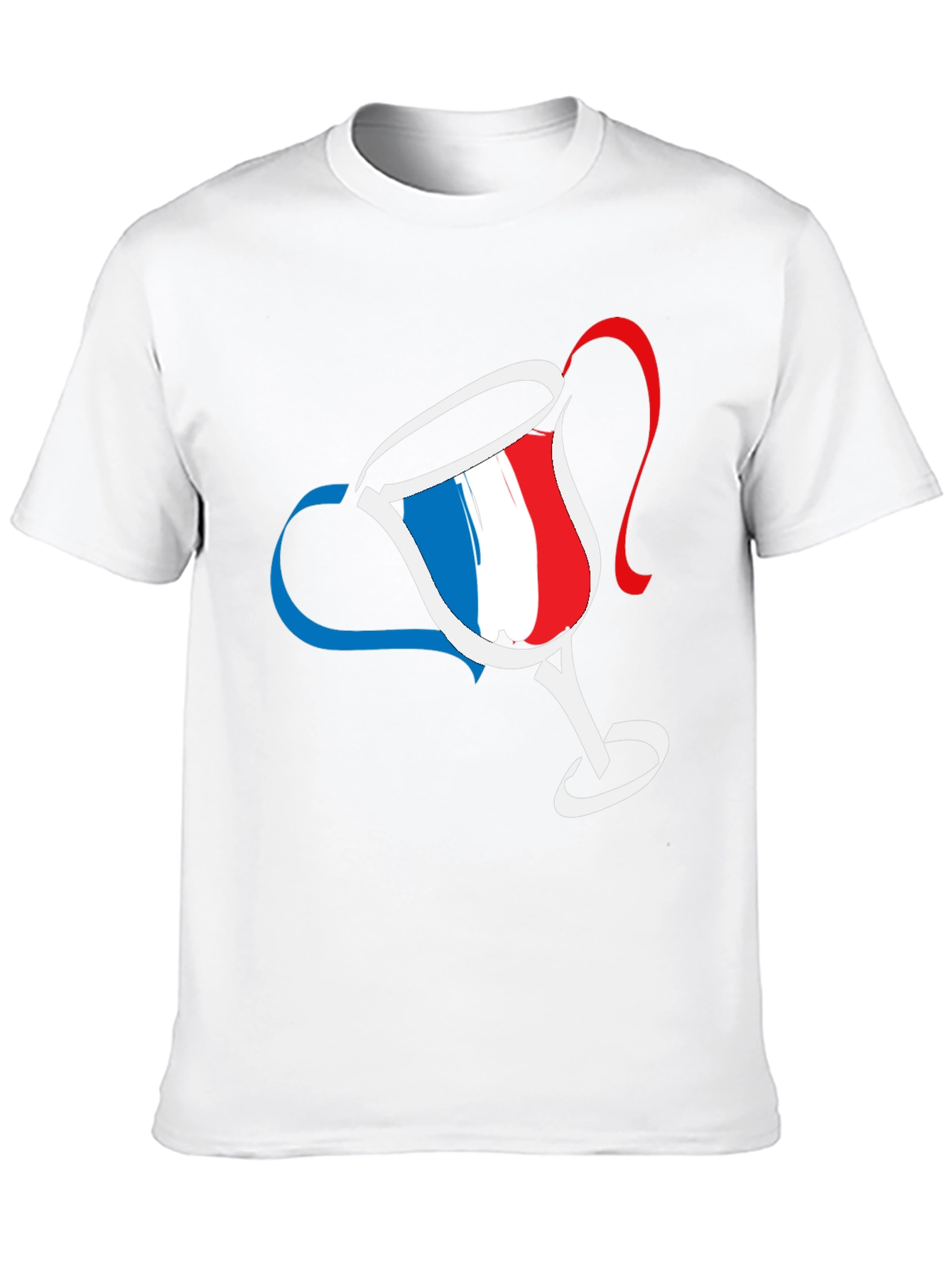 Black French Flag Cup T-Shirt view 10