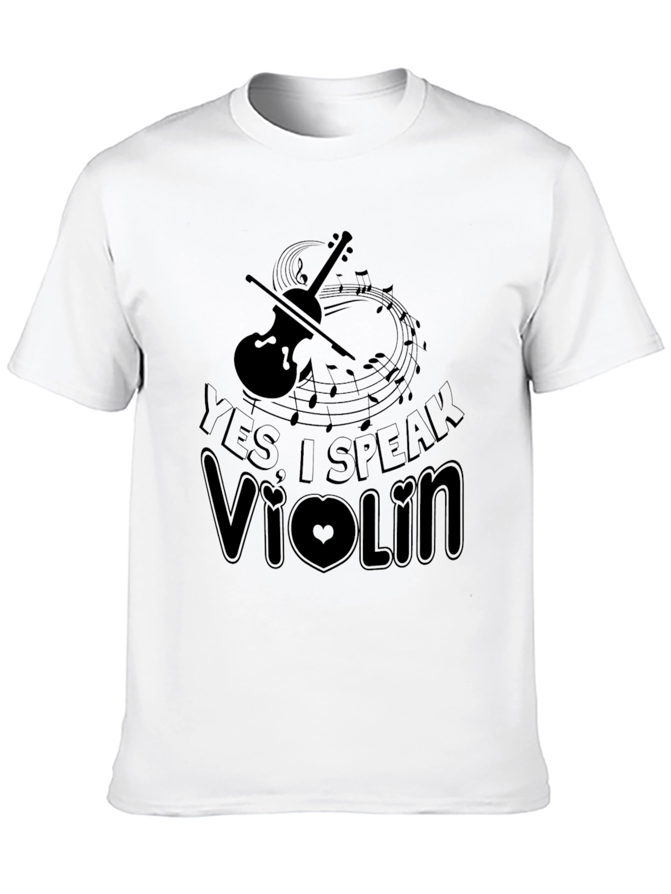 Black Yes I Speak Violin T-Shirt, Music Lover Tee view 10