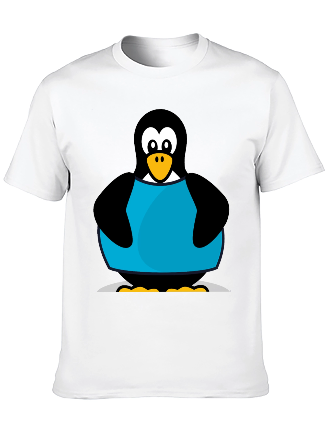 Black Penguin Graphic T-Shirt - Black Cotton Tee view 10