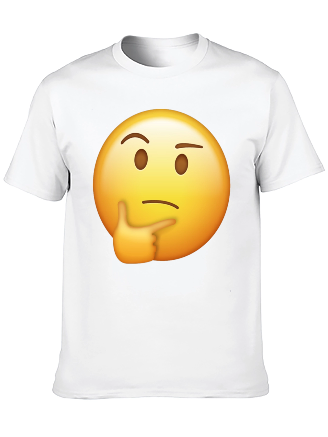 Black Thinking Emoji Graphic T-Shirt view 10