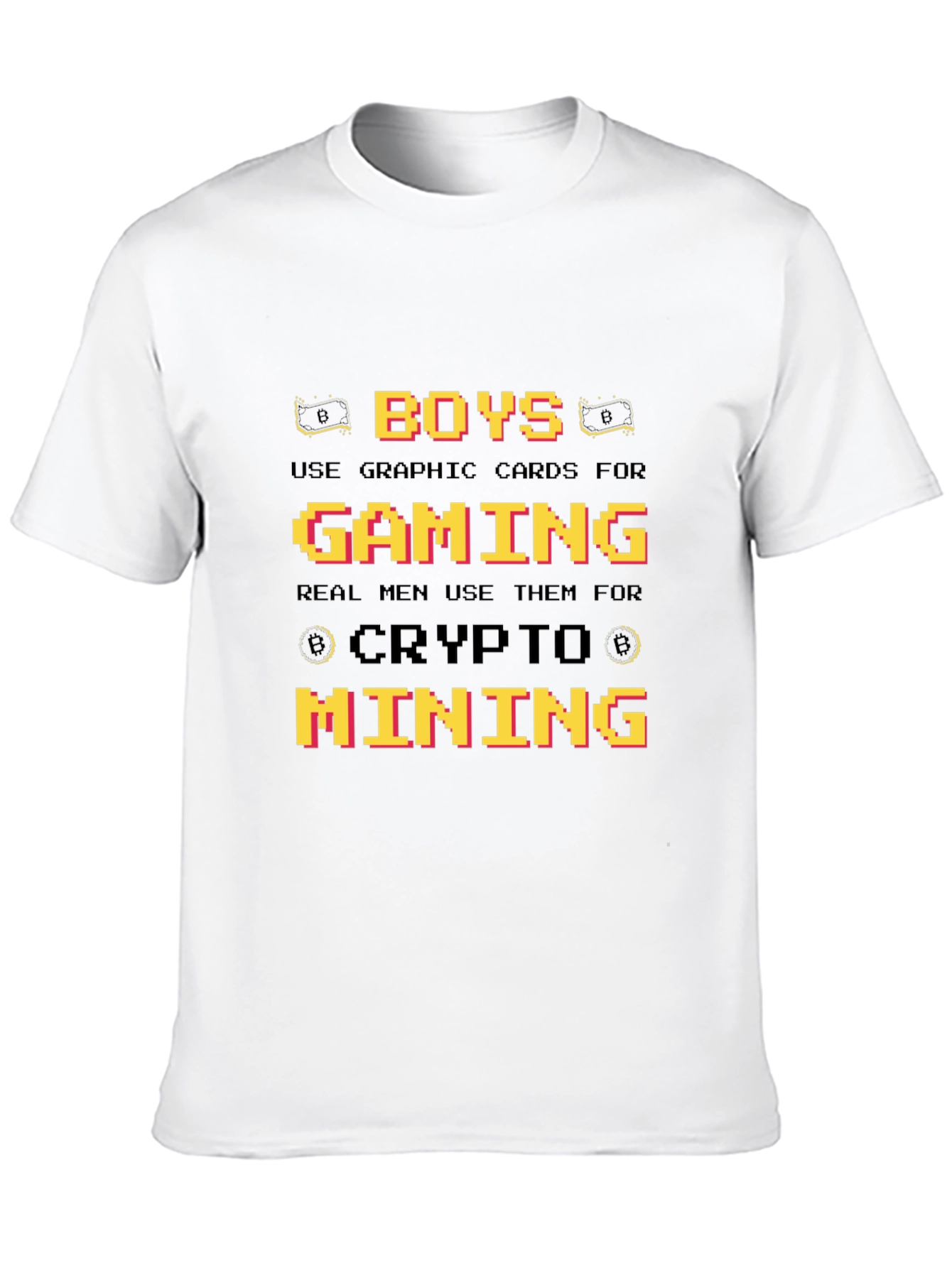Black Crypto Mining Graphic T-Shirt - Gamer Gift view 10