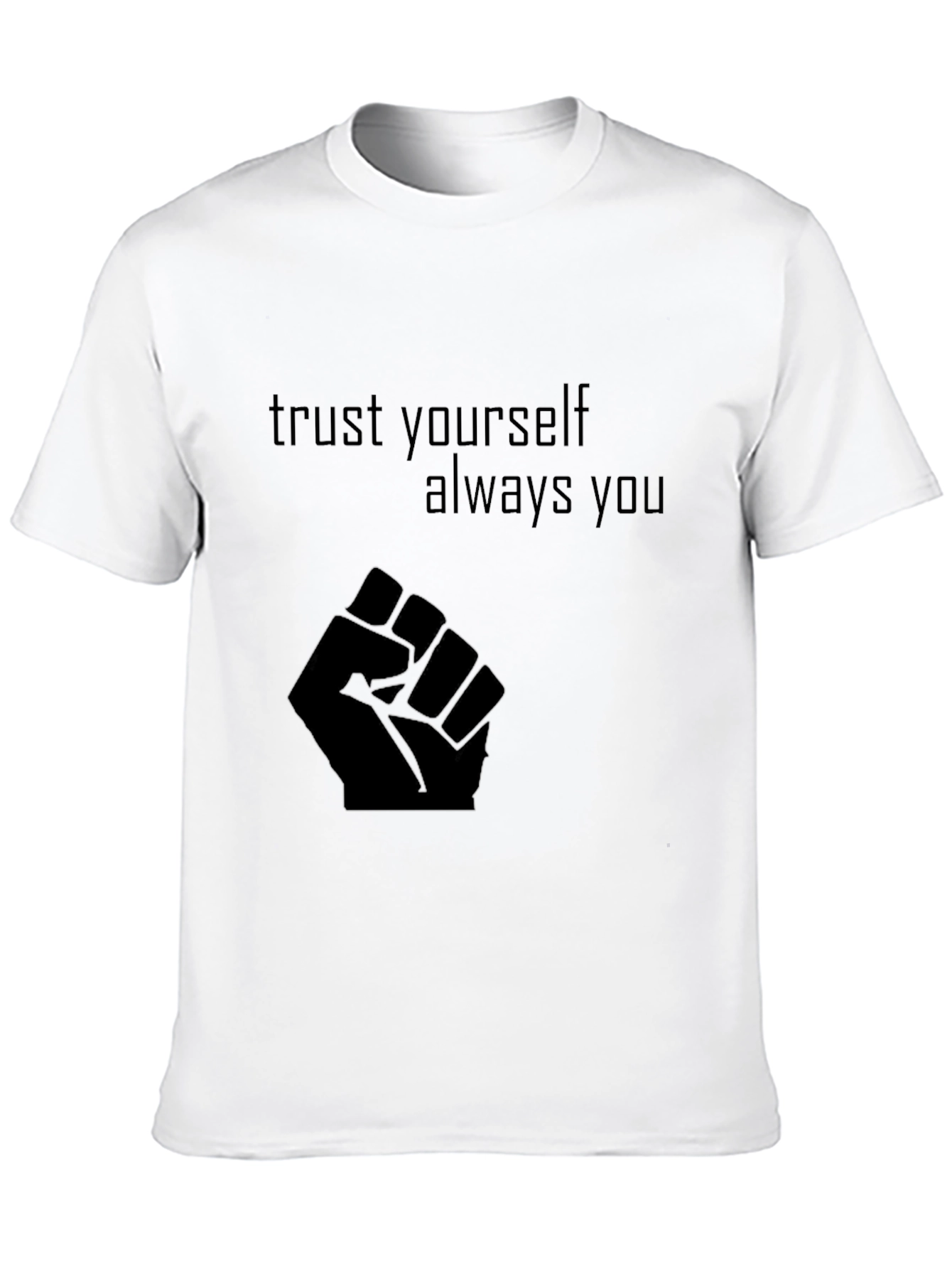 Black Empower Yourself Black Graphic Tee view 10