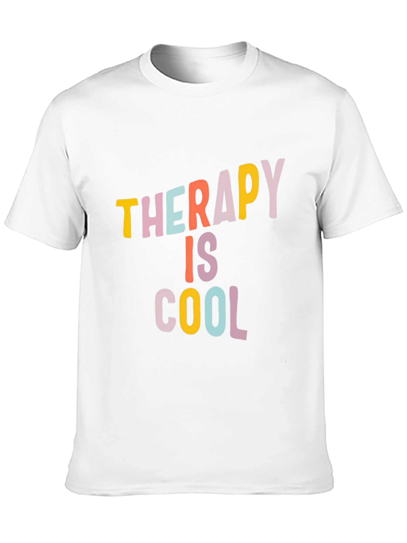Black Therapy is Cool Graphic Tee - Trendy Unisex T-Shirt view 10