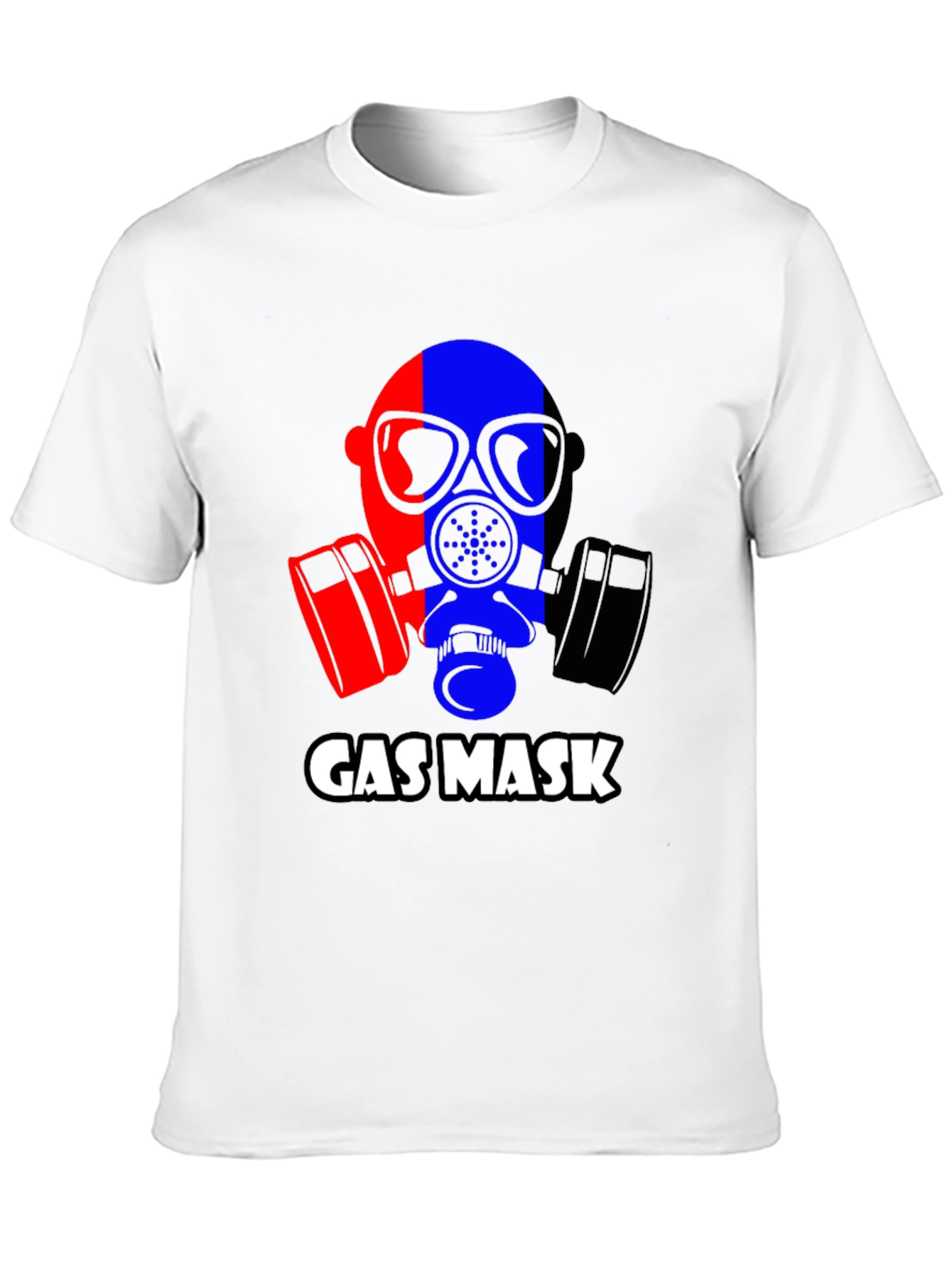Black Gas Mask Graphic Tee - Bold Statement T-Shirt view 10
