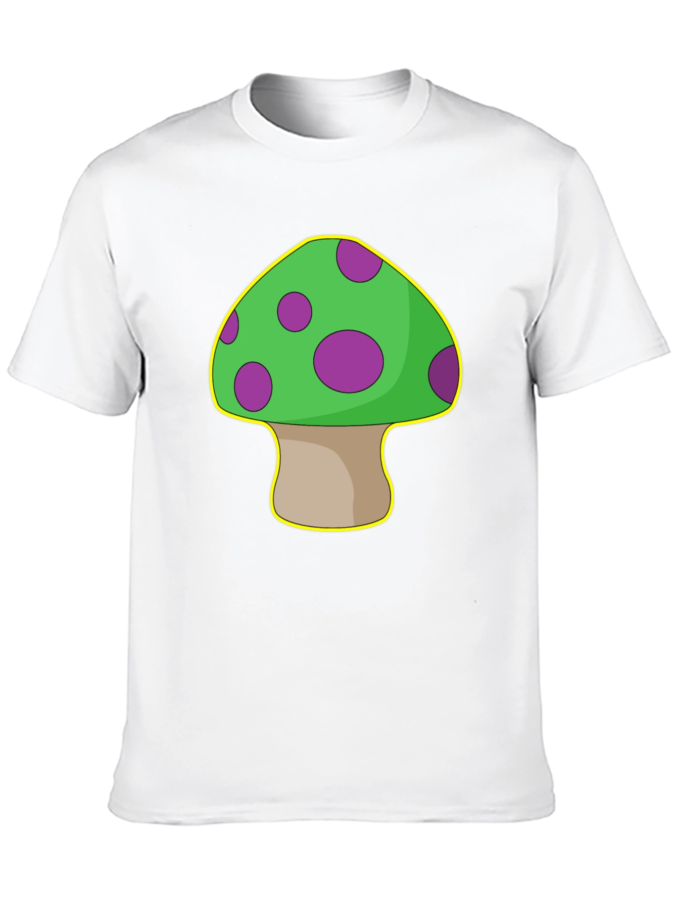 Black Mushroom Graphic T-Shirt - Quirky & Fun Design view 10