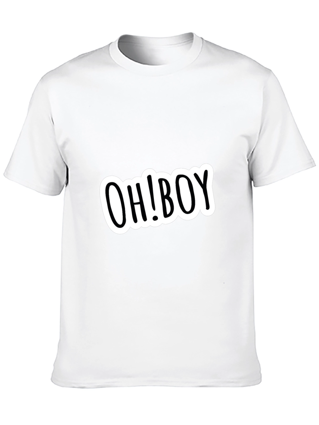 Black OH! BOY Graphic Black Tee - Casual Style view 10