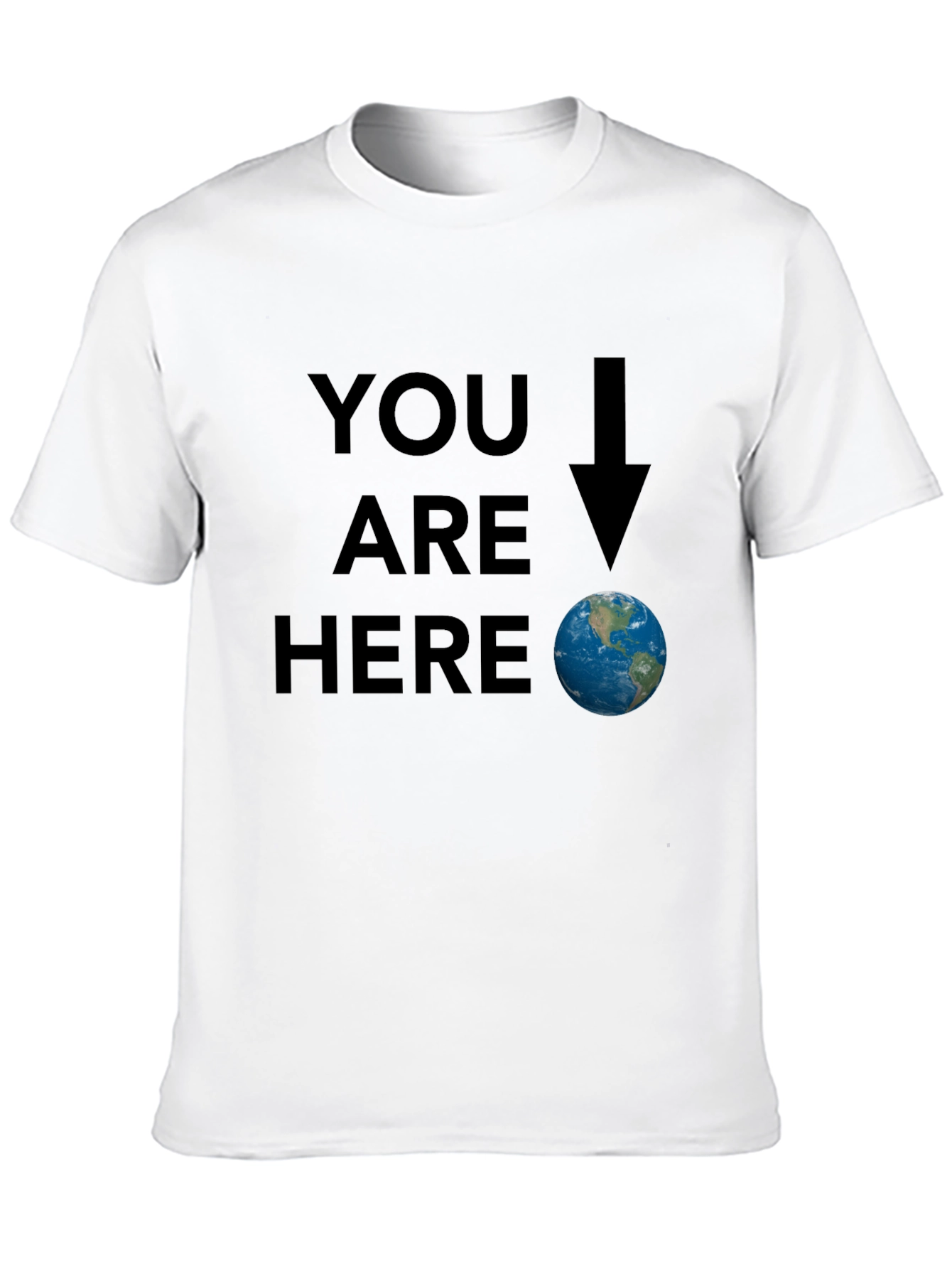 Black You Are Here Earth Graphic Tee - Black view 10