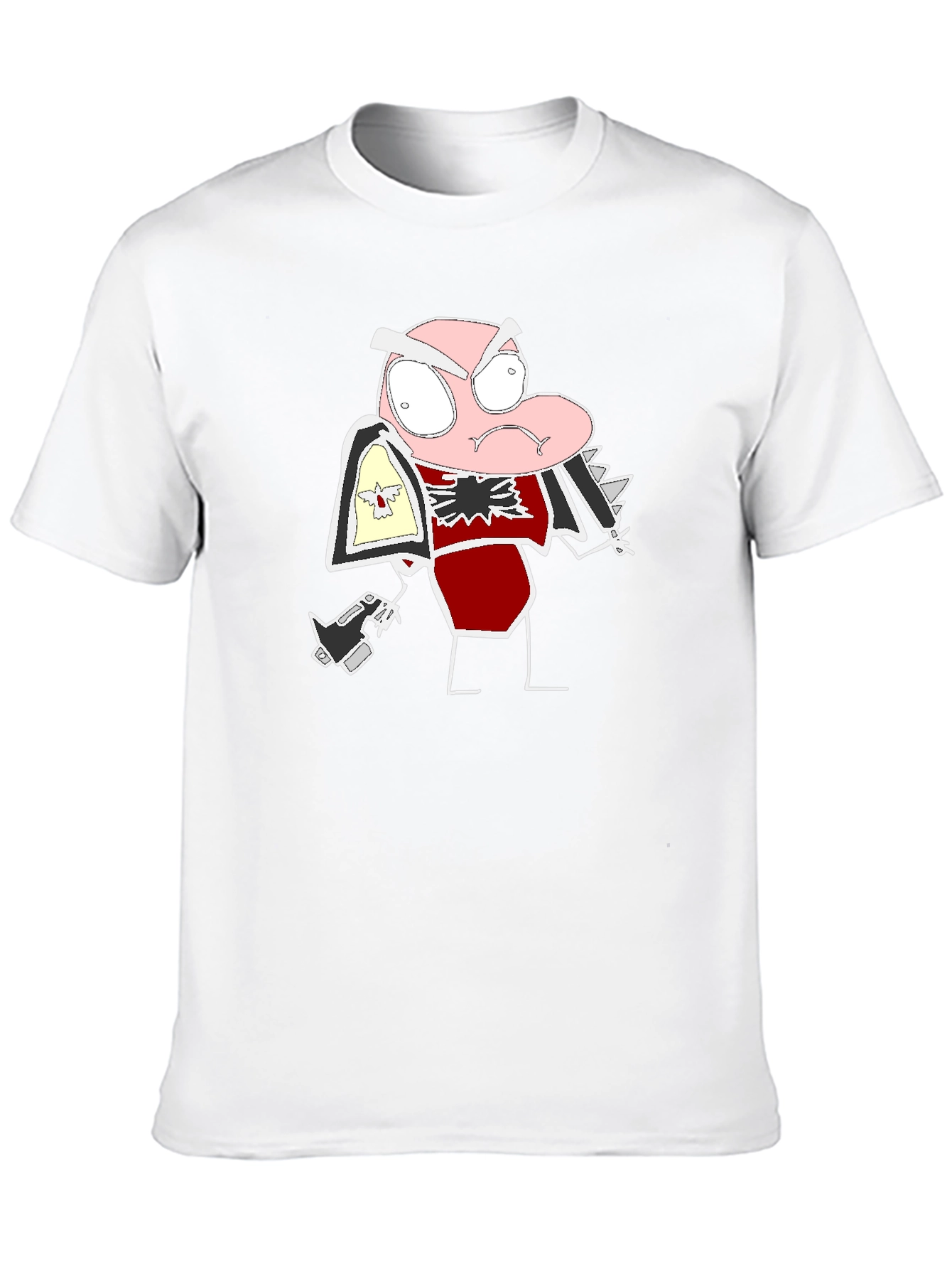 Black Cartoon Character T-Shirt view 10