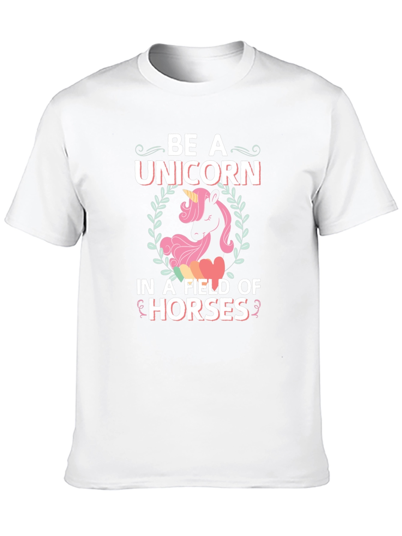 Black Be A Unicorn Graphic T-Shirt view 10