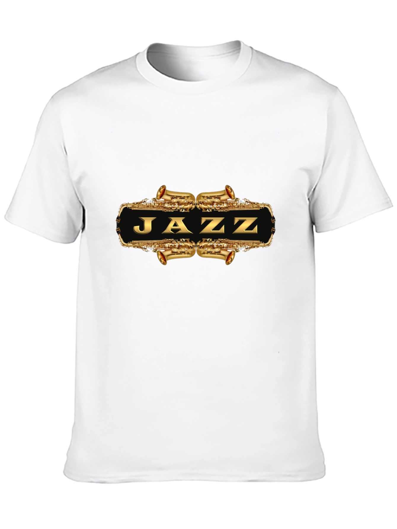 Black Jazz Saxophone T-Shirt - Black view 10
