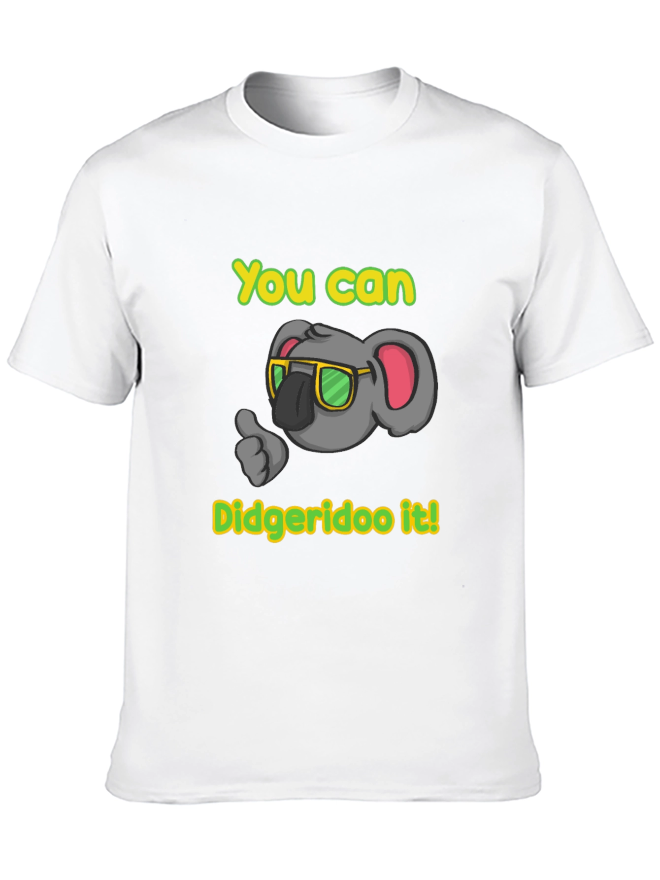 Black Funny Koala Didgeridoo T-Shirt view 10