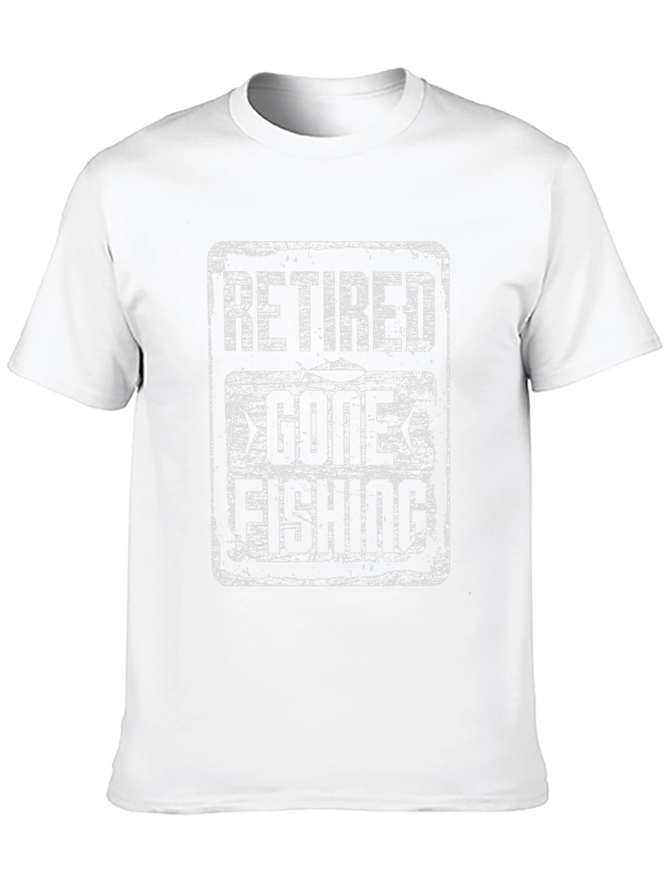 Black Retired Gone Fishing Graphic Tee view 10