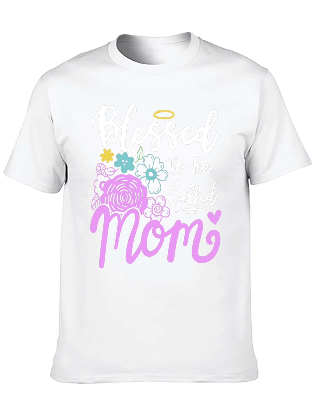 Black Blessed Mom Graphic T-Shirt view 10
