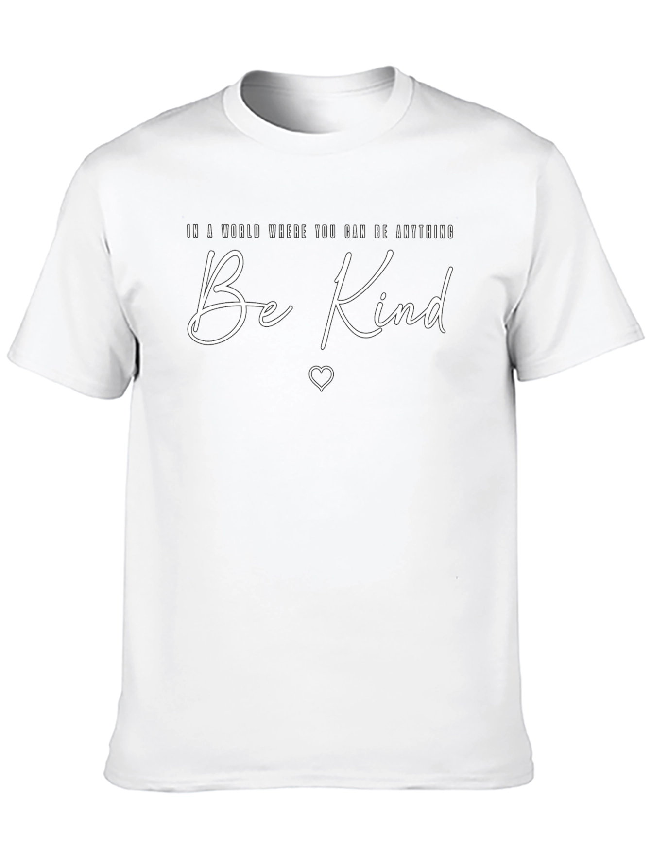 Black Be Kind Graphic Tee - Inspirational Unisex T-Shirt view 10