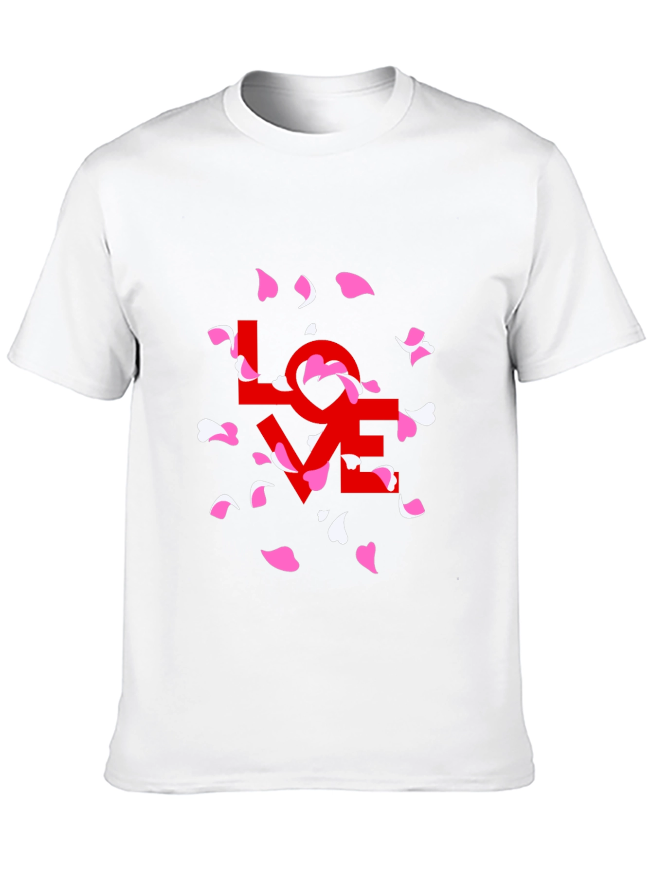 Black Love Petals Graphic Tee - Stylish Black T-Shirt view 10