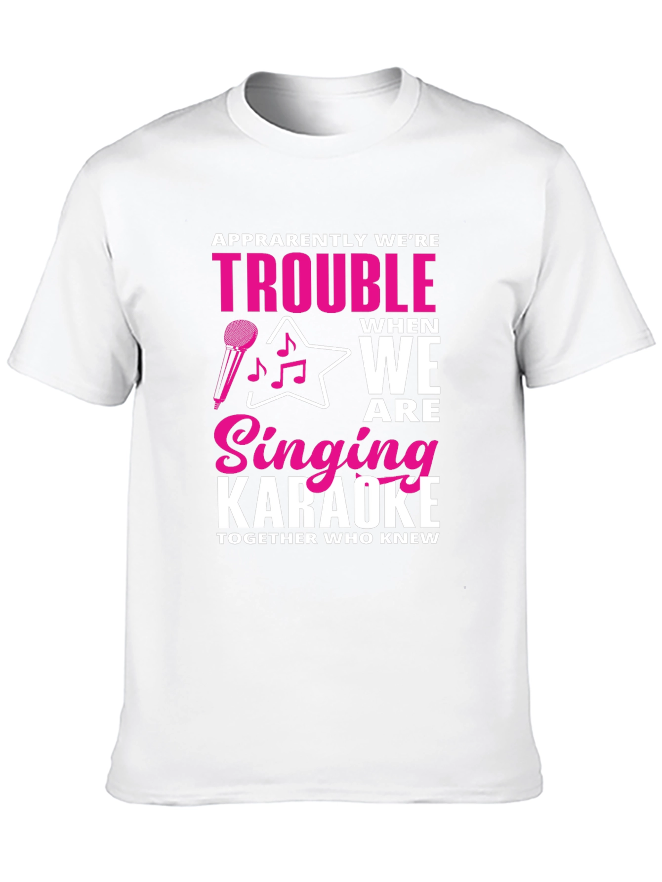 Black Karaoke Trouble Graphic Tee view 10