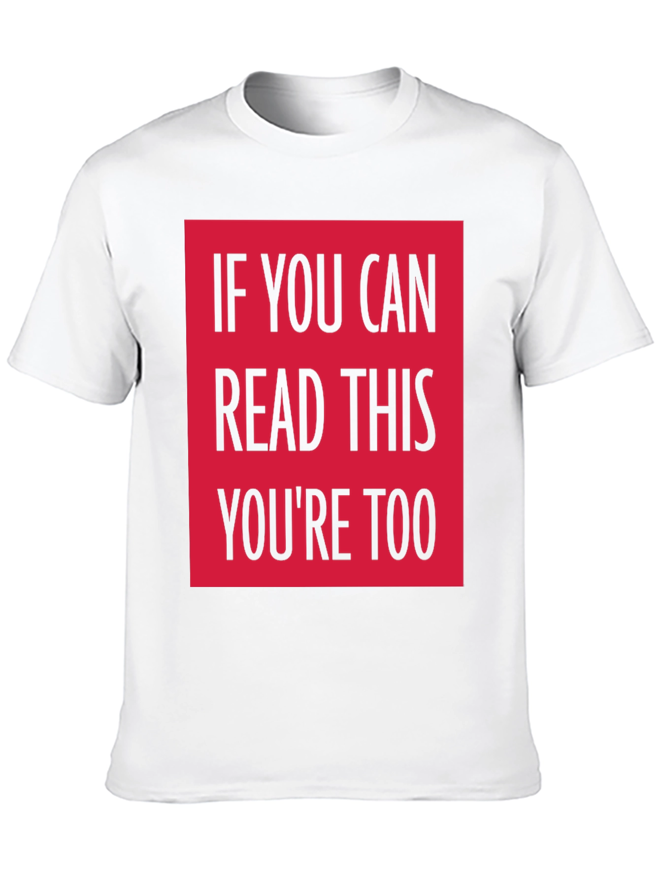 Black Funny Graphic Tee - If You Can Read This... view 10