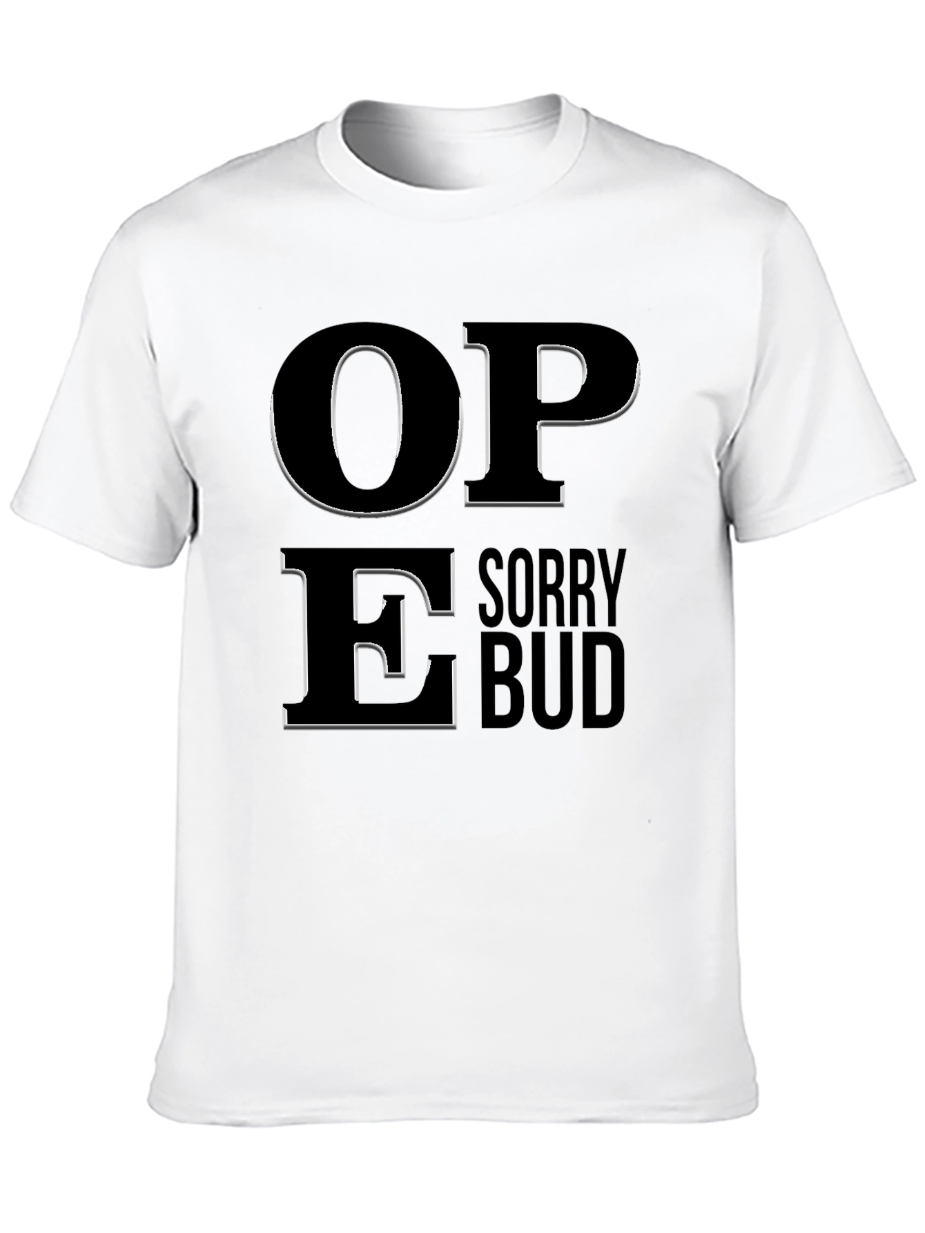 Black Sorry Bud Graphic T-Shirt view 10