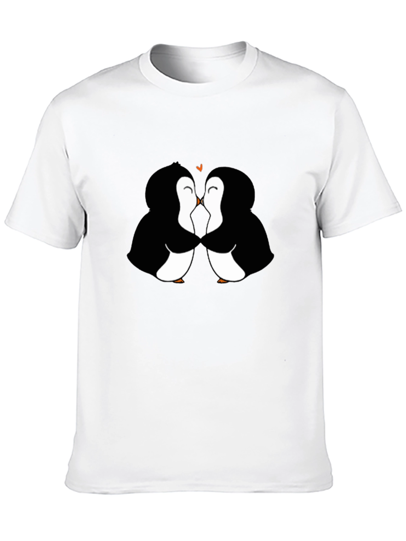 Black Penguin Love Black T-Shirt view 10