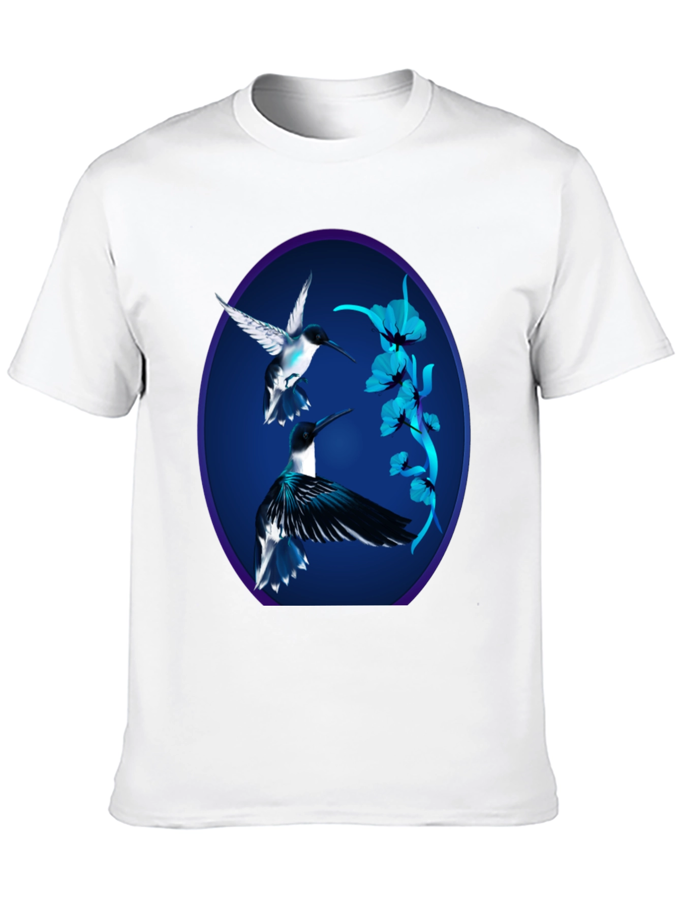 Black Hummingbird Graphic Black Tee view 10