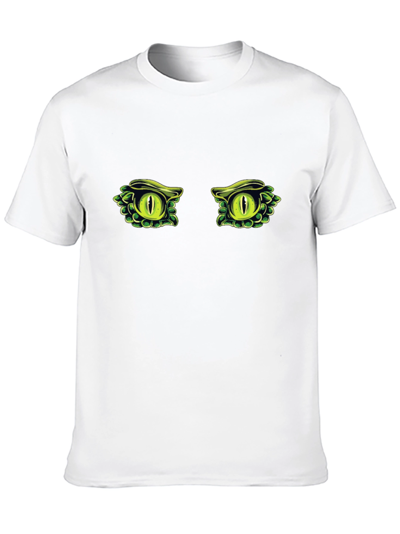 Black Reptile Eyes T-Shirt - Black Cotton Tee view 10
