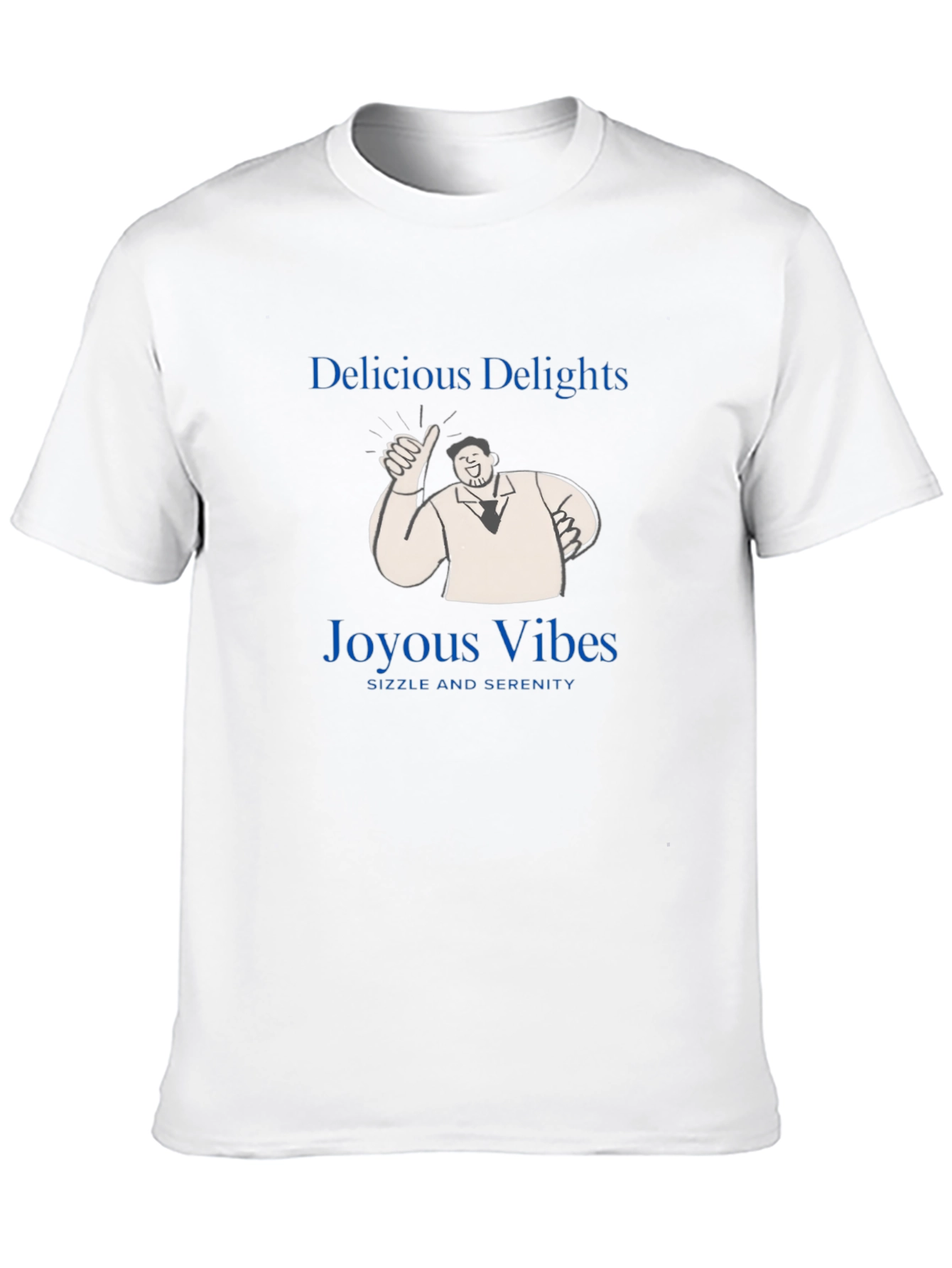 Black Delicious Delights T-Shirt - Joyous Vibes, Sizzle & Serenity! view 10