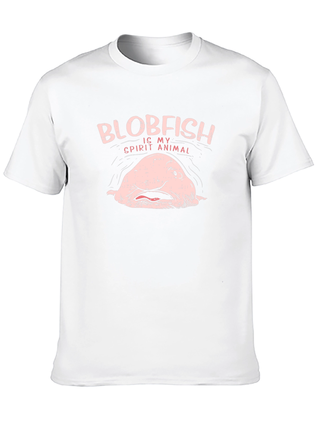 Black Blobfish Spirit Animal Graphic T-Shirt view 10