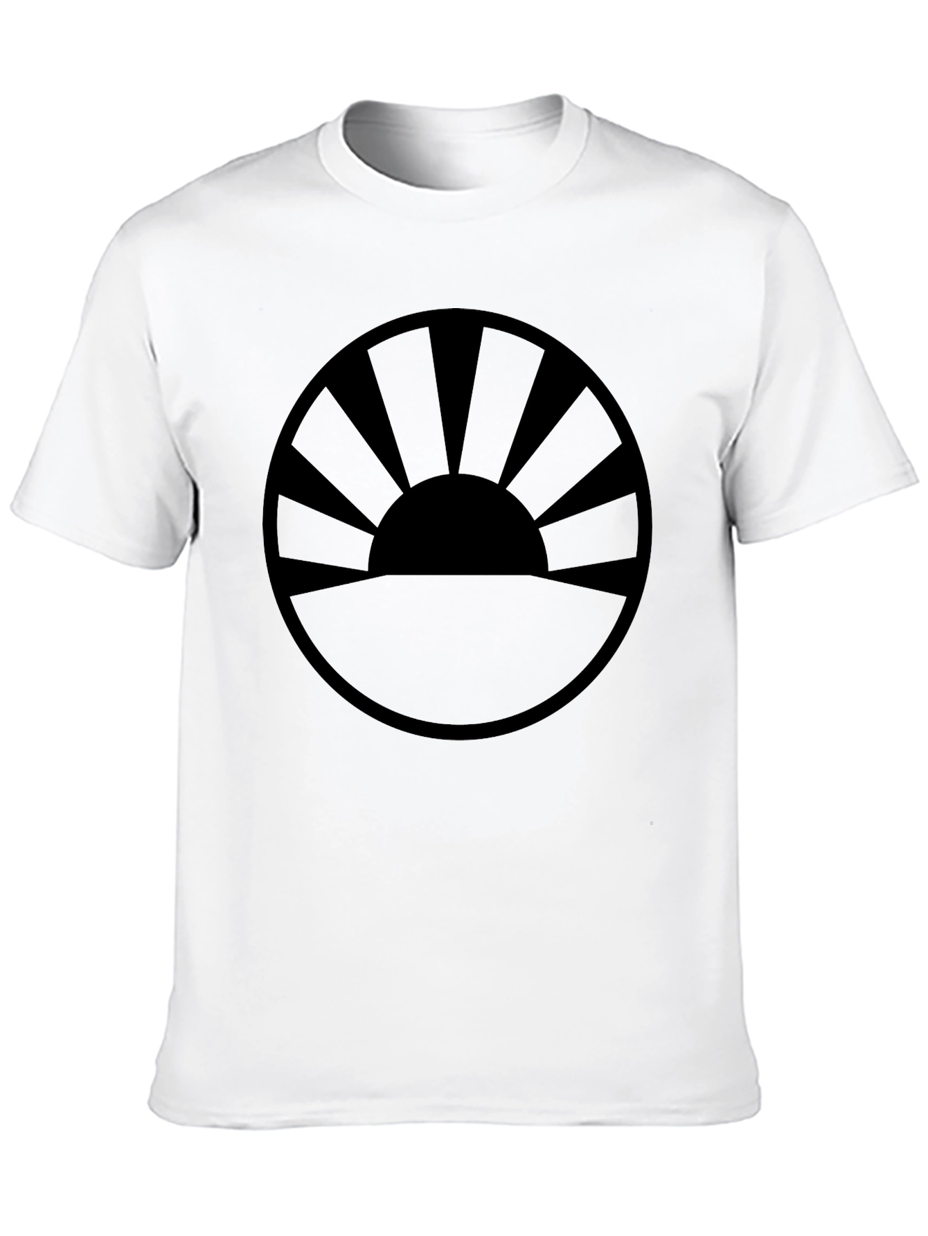 Black Sunrise Graphic Tee - Black Cotton Blend view 10