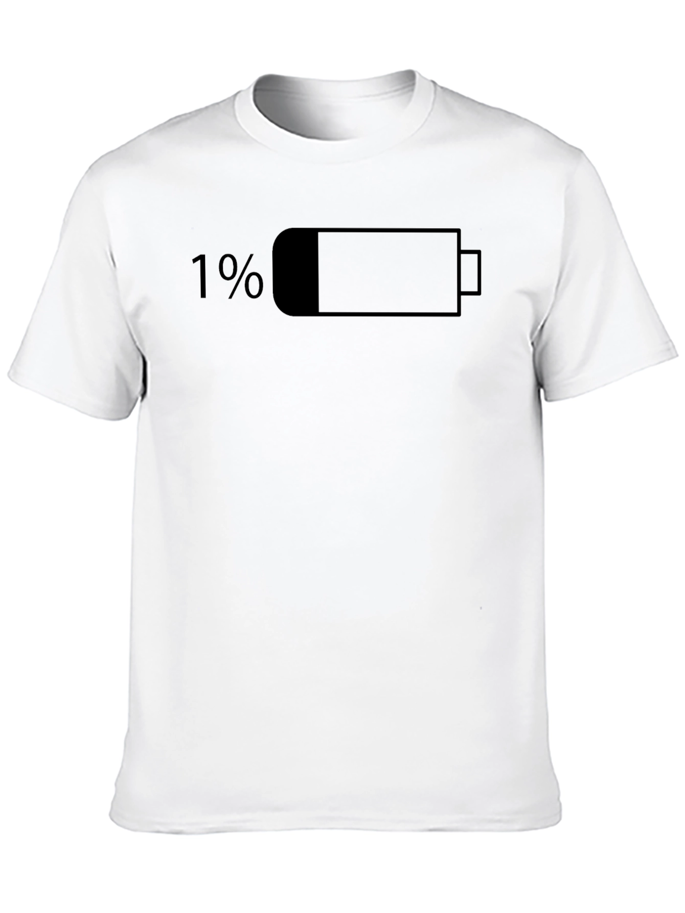 Black Low Battery Black T-Shirt view 10