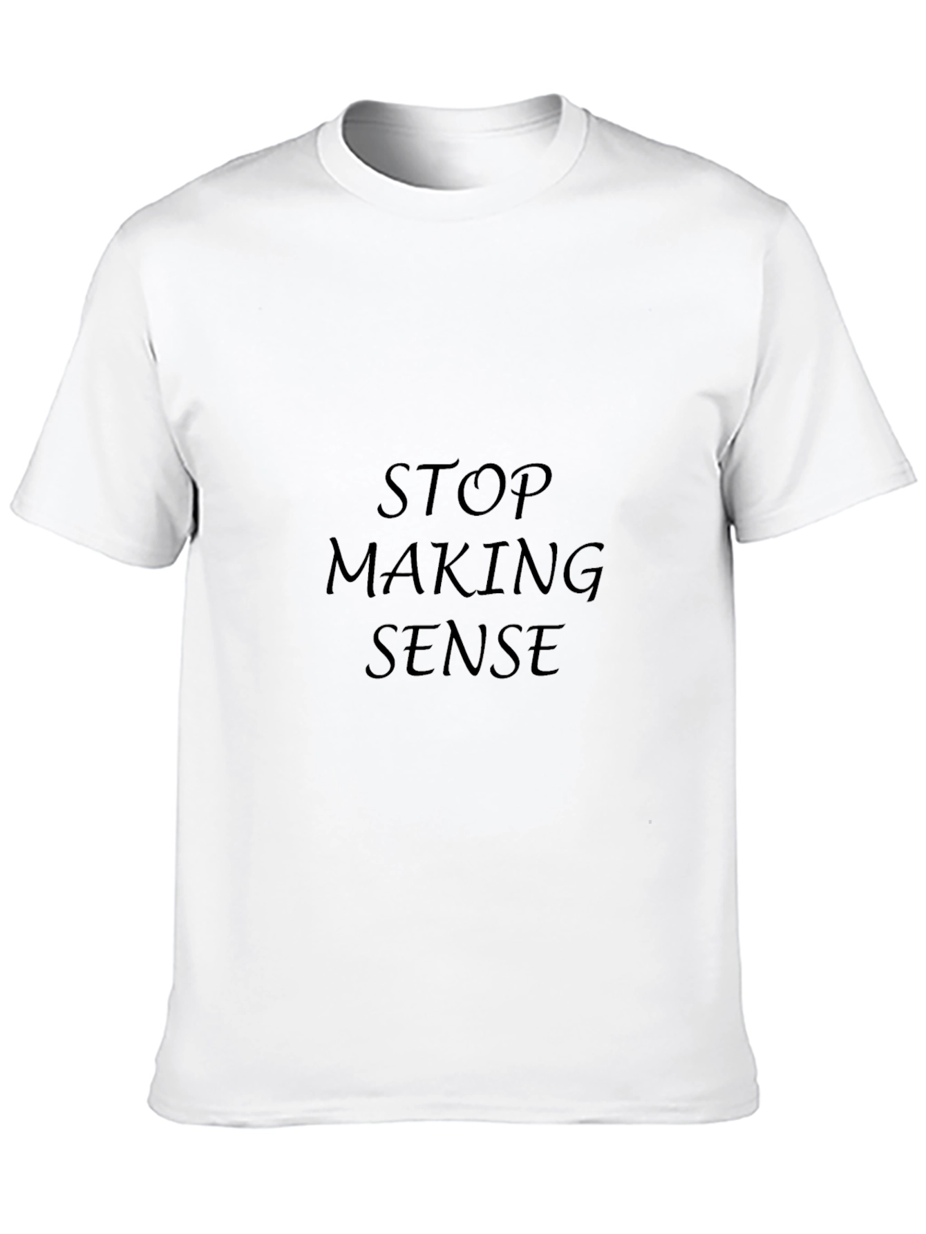 Black Stop Making Sense Graphic T-Shirt - Black view 10