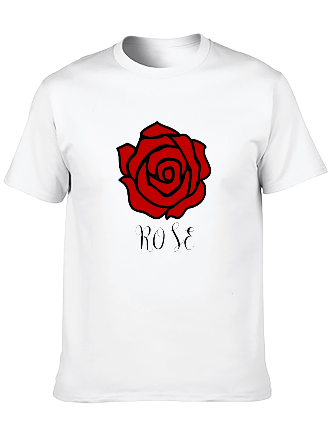 Black Rose Graphic T-Shirt - Stylish Casual Wear view 10