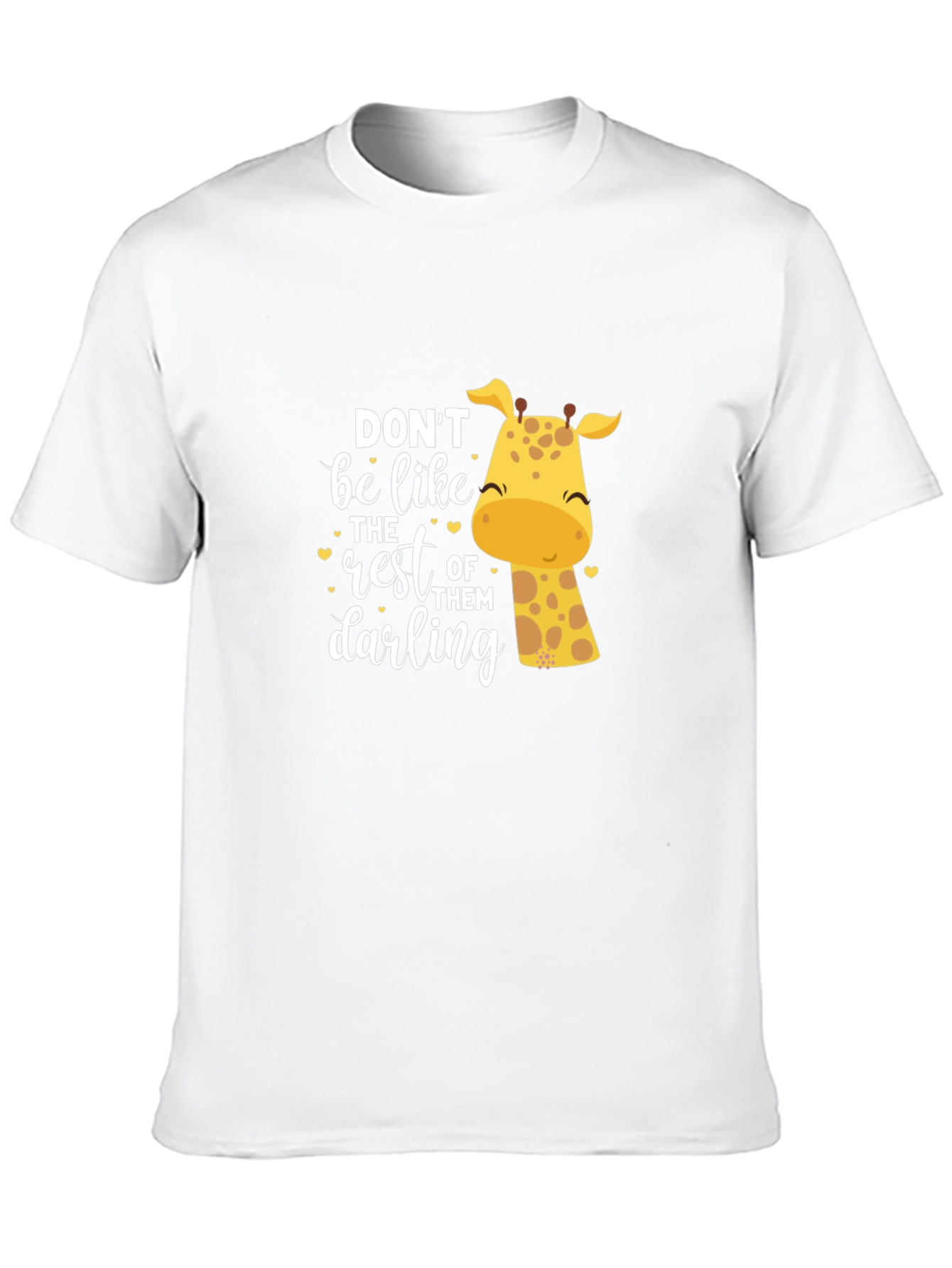 Black Be Unique Giraffe Graphic Tee view 10
