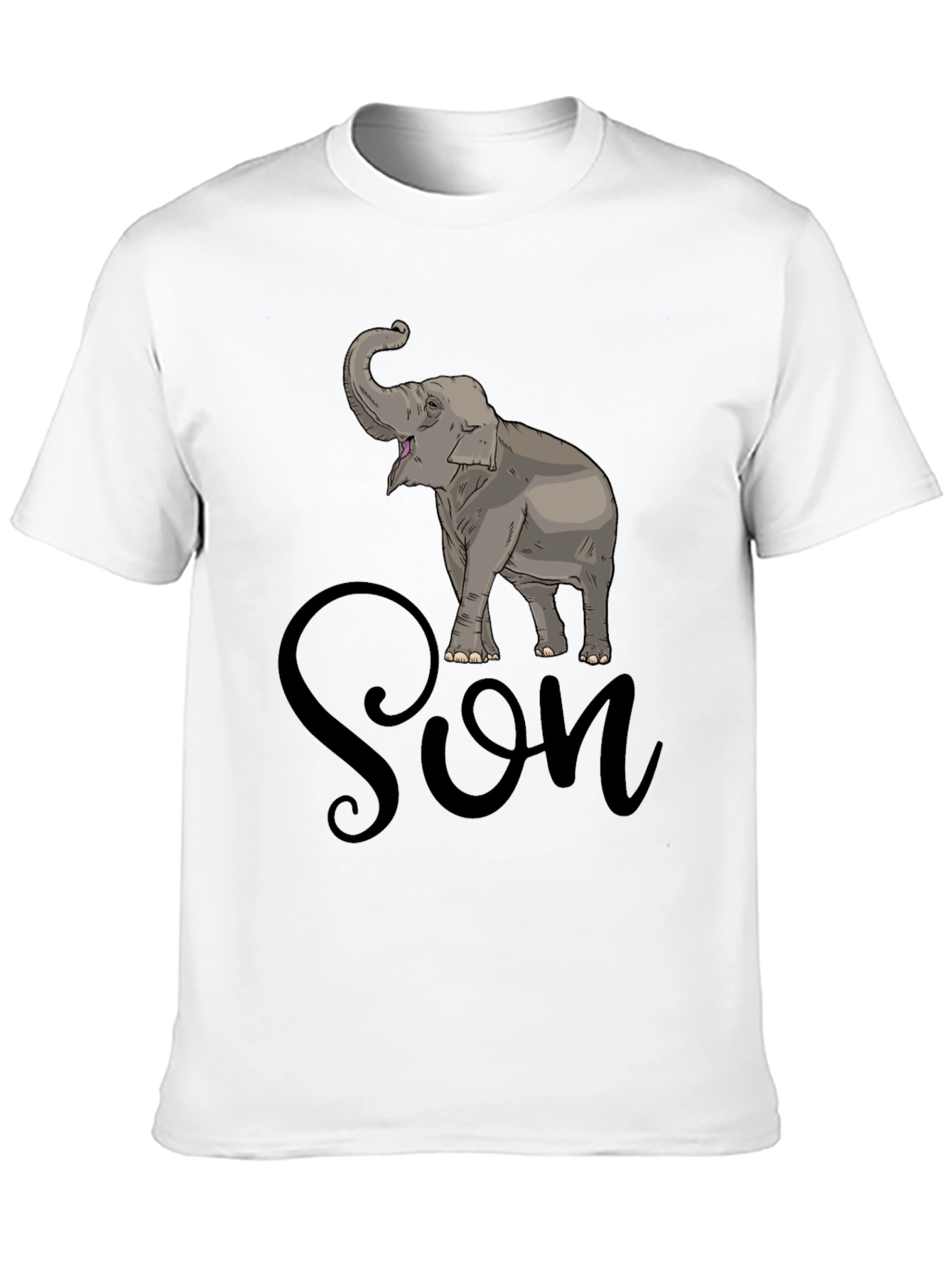 Black Elephant Son T-Shirt - Men's Graphic Tee view 10