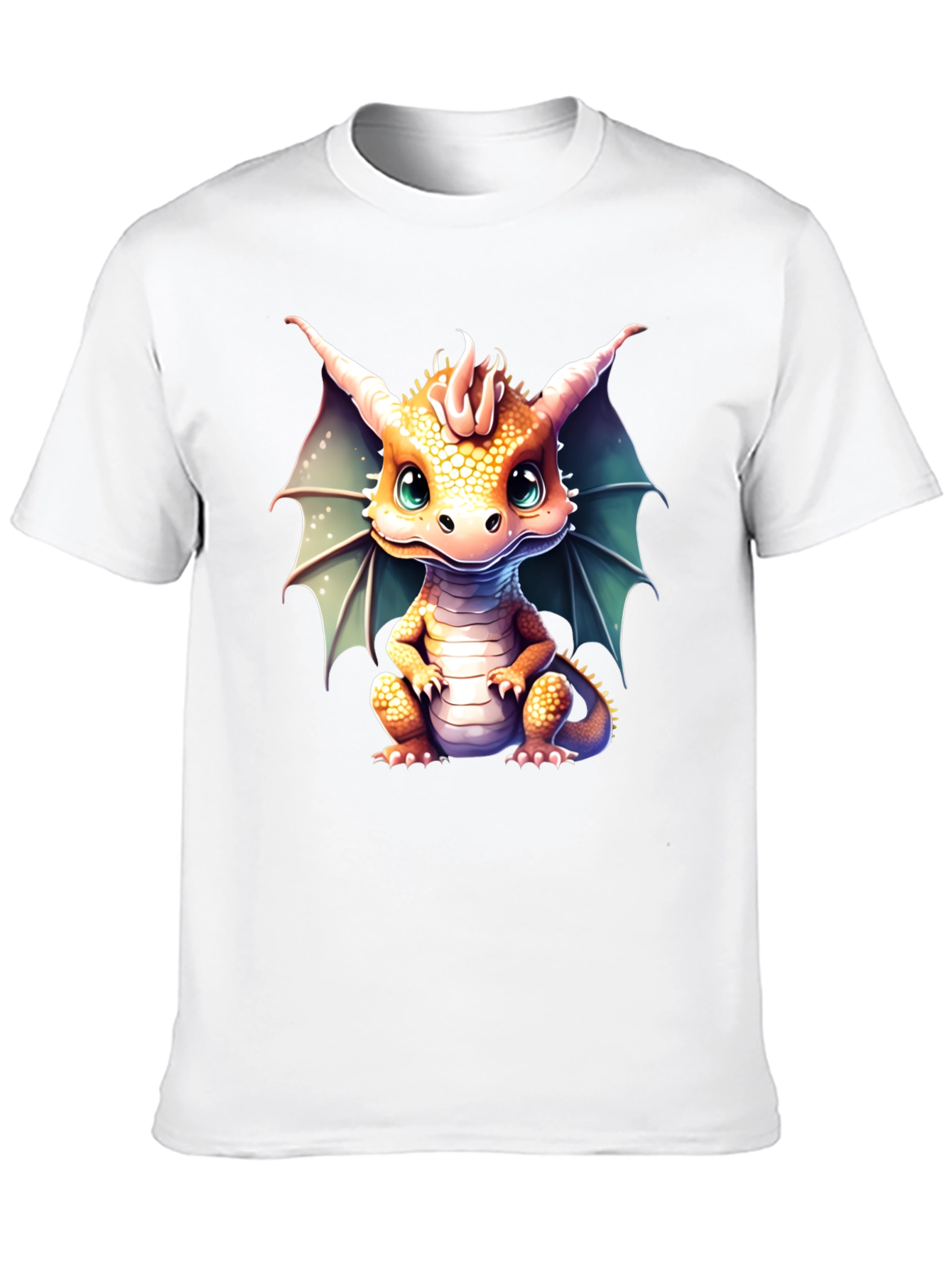 Black Cute Dragon Graphic Tee view 10