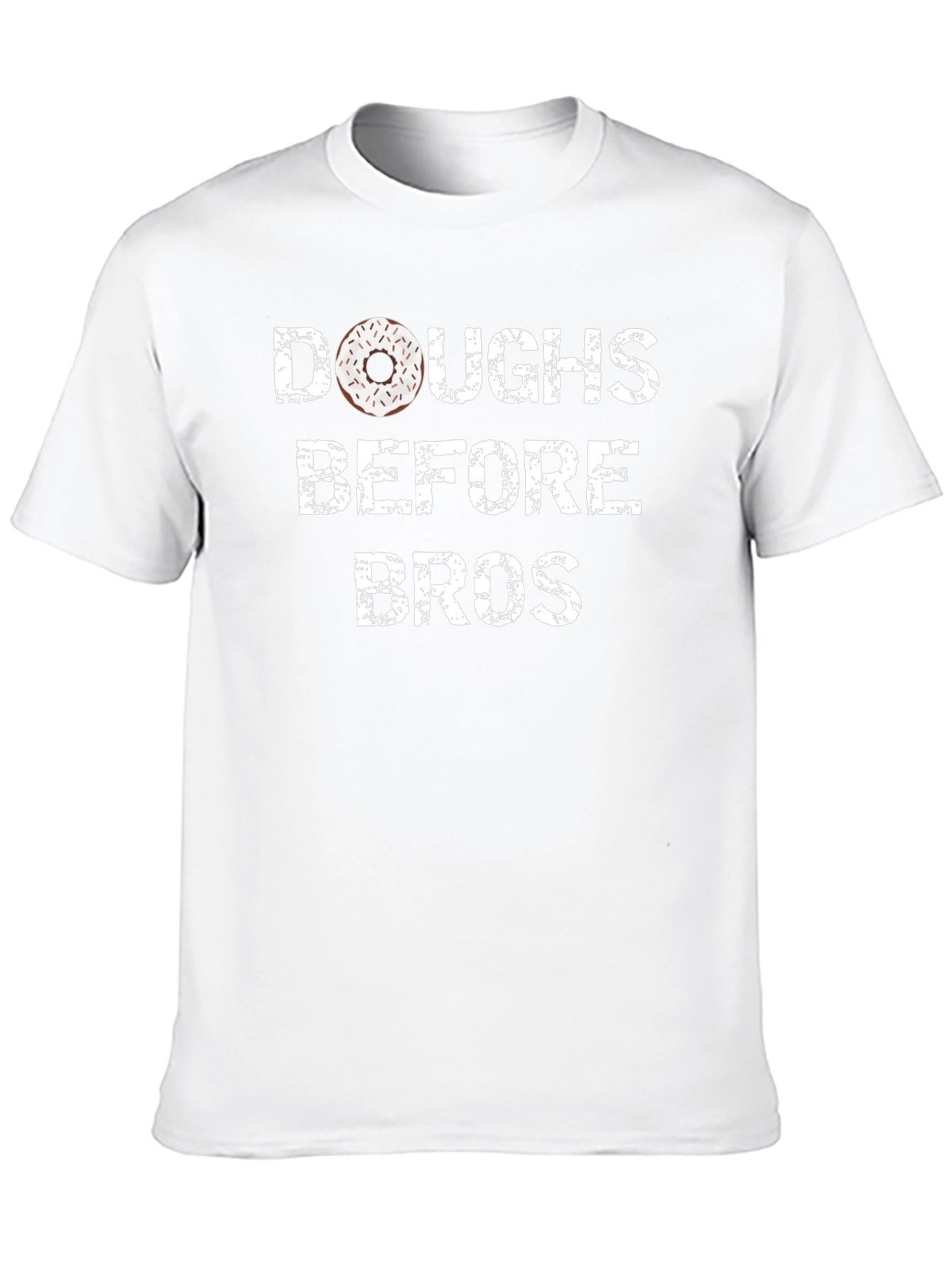 Black Doughs Before Bros Funny Donut T-Shirt view 10