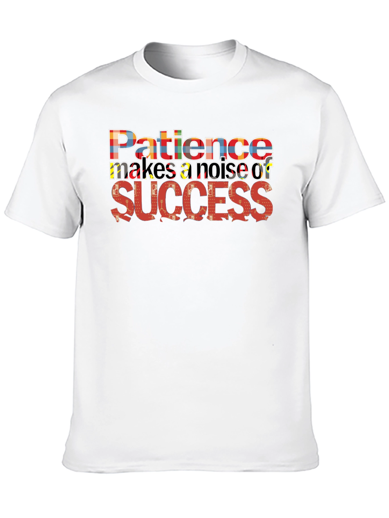 Black Patience Success Graphic Black T-Shirt view 10