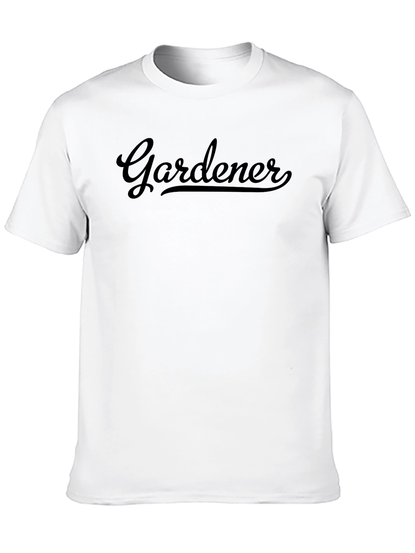 Black Gardener T-Shirt - Soft Cotton Crew Neck Tee view 10