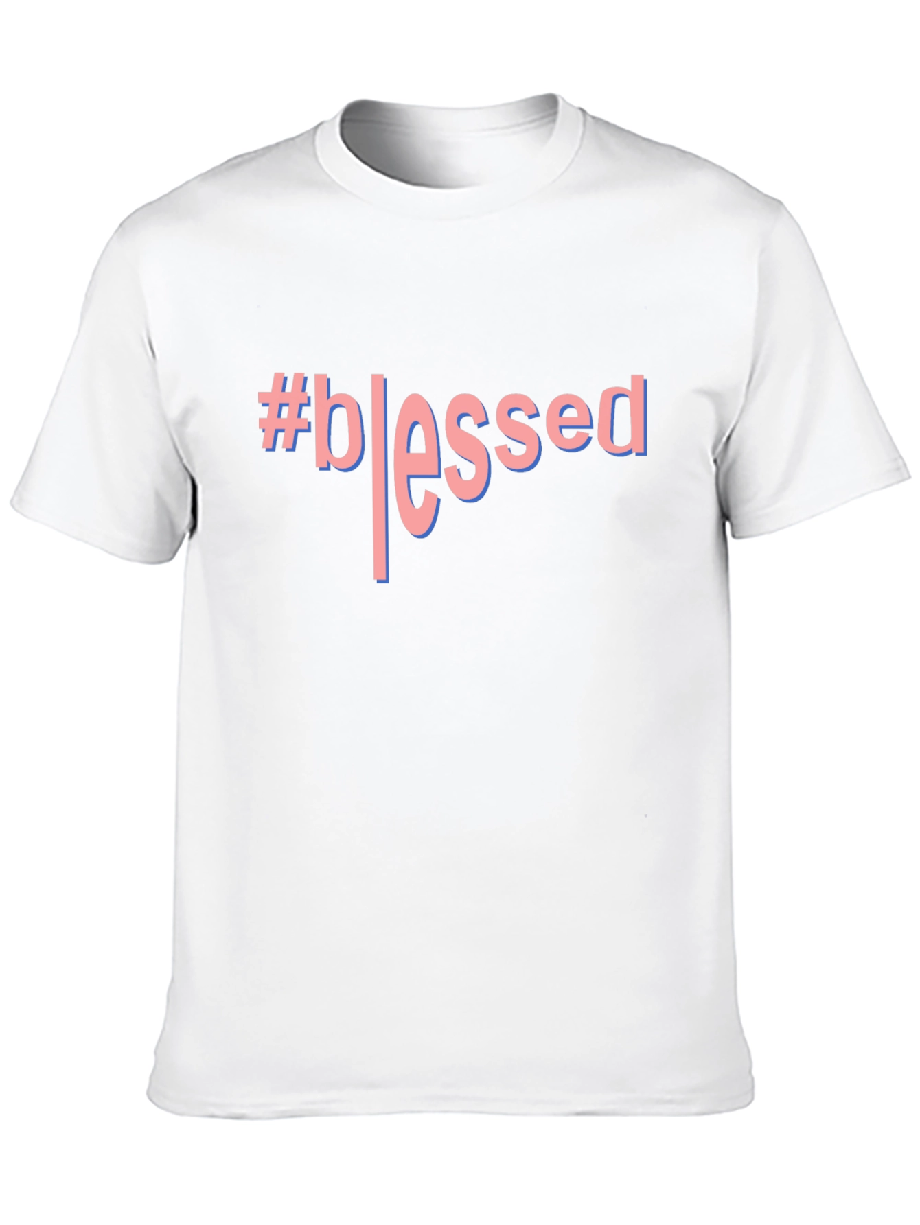 Black #Blessed Graphic T-Shirt - Black Crew Neck Tee view 10