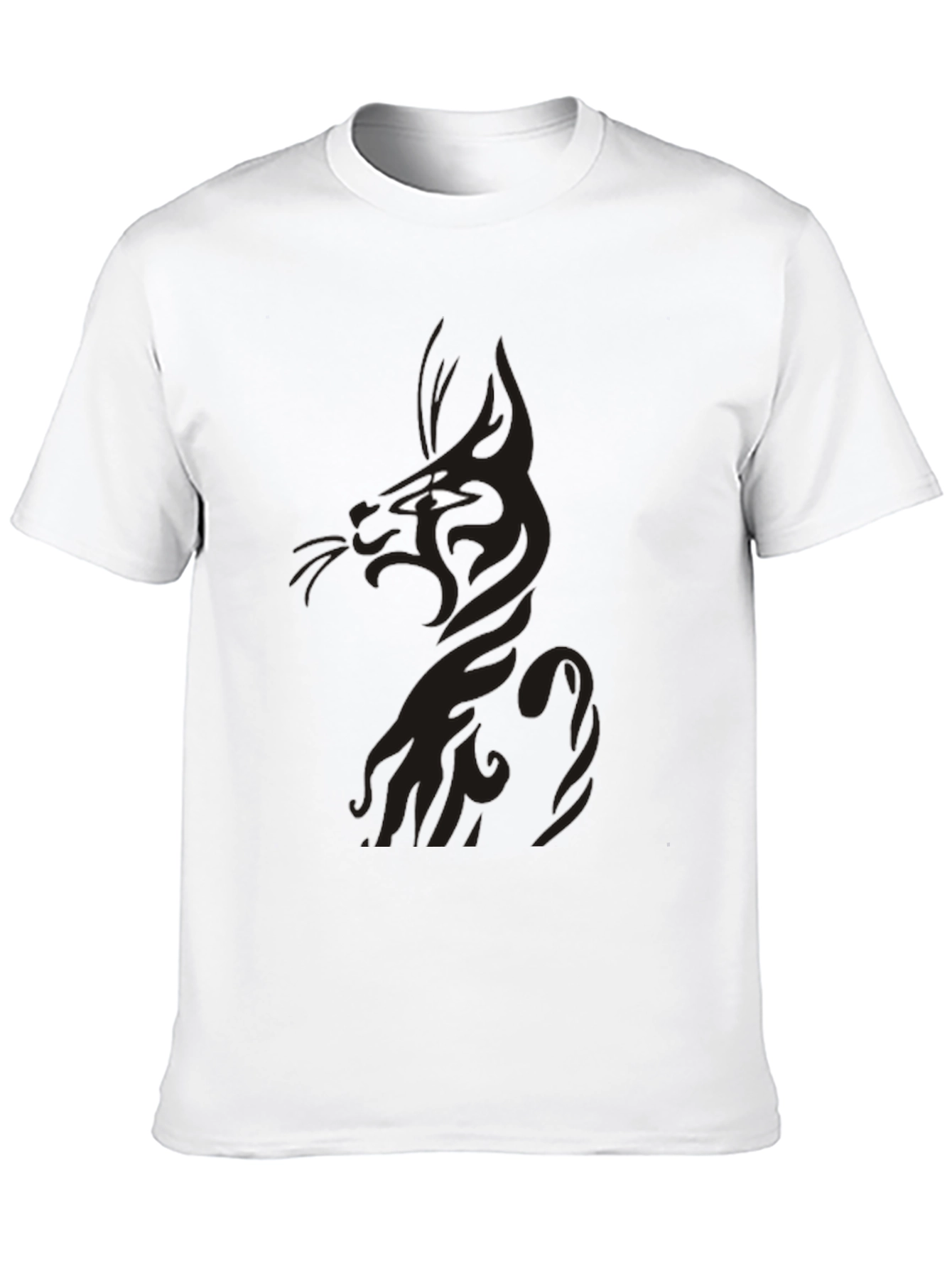 Black Cool Cat Graphic Tee - Black view 10